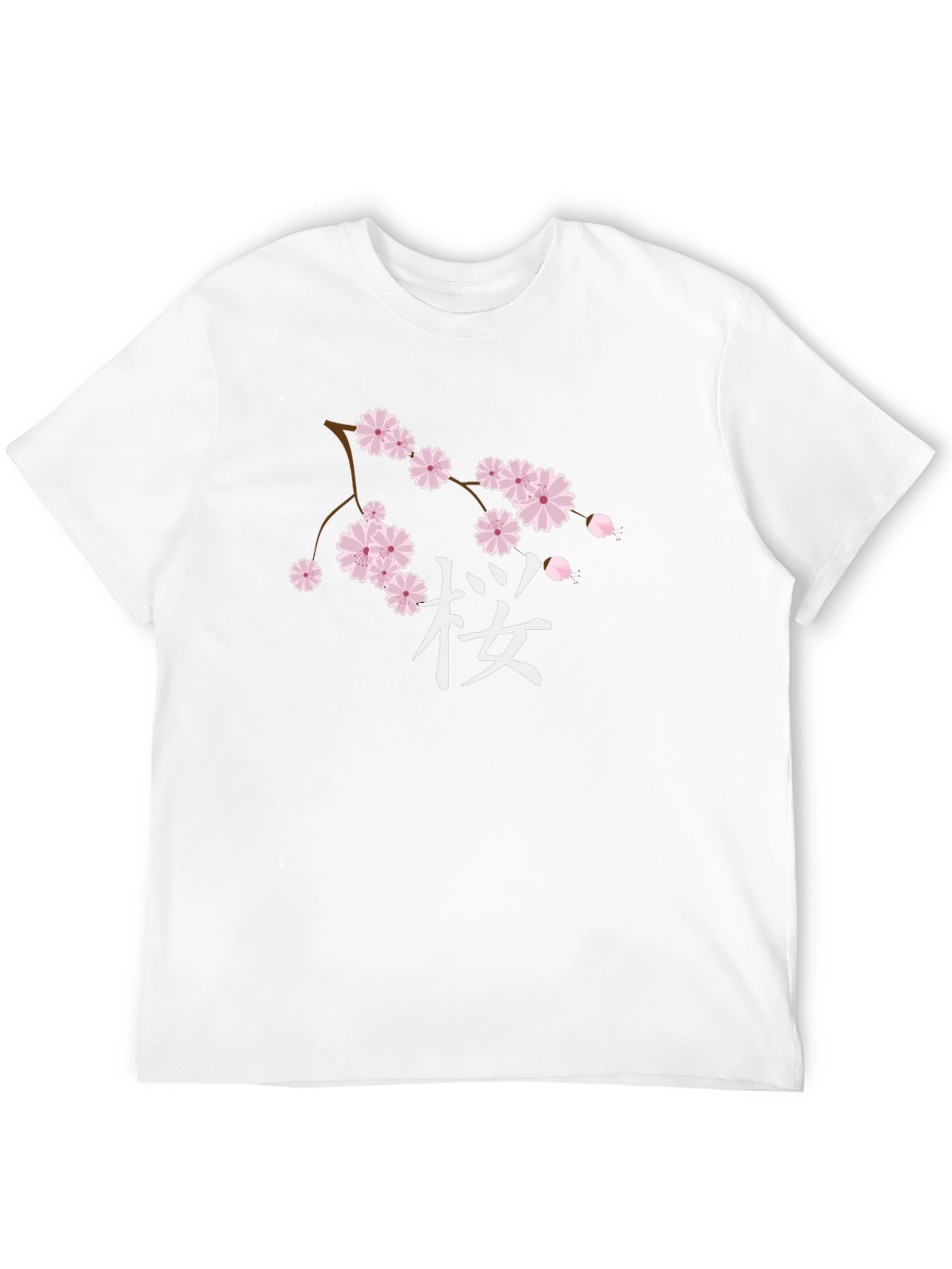 Cherry Blossom Graphic Black T-Shirt