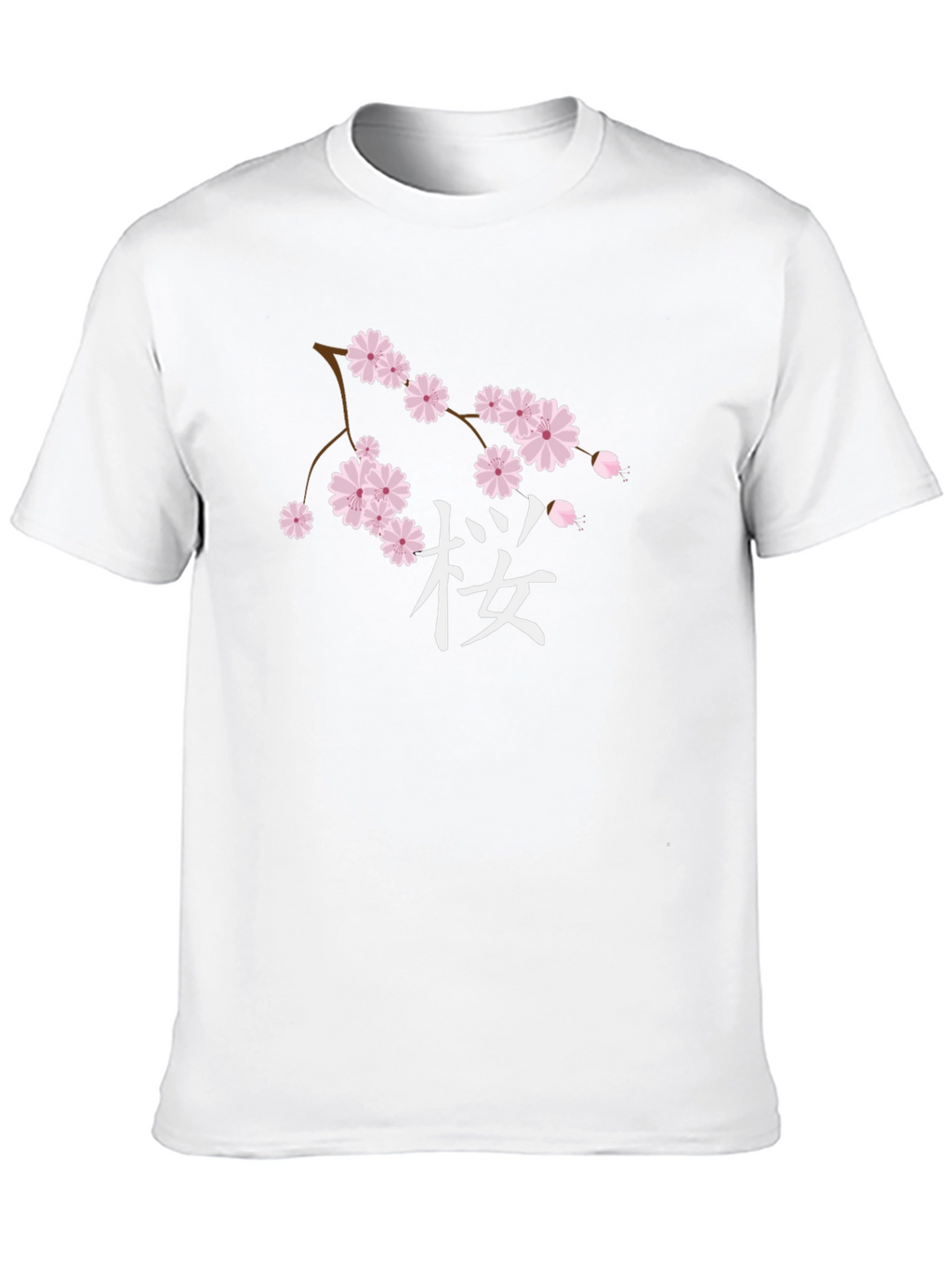 Cherry Blossom Graphic Black T-Shirt