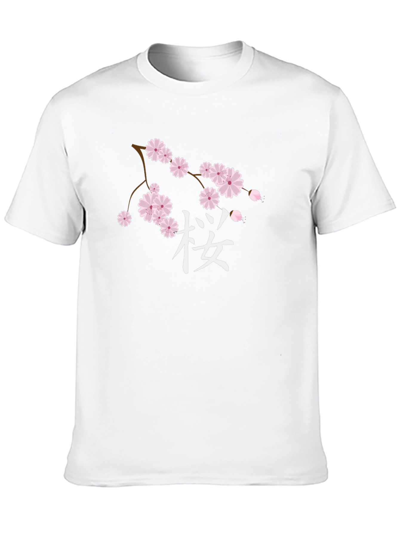 Cherry Blossom Graphic Black T-Shirt
