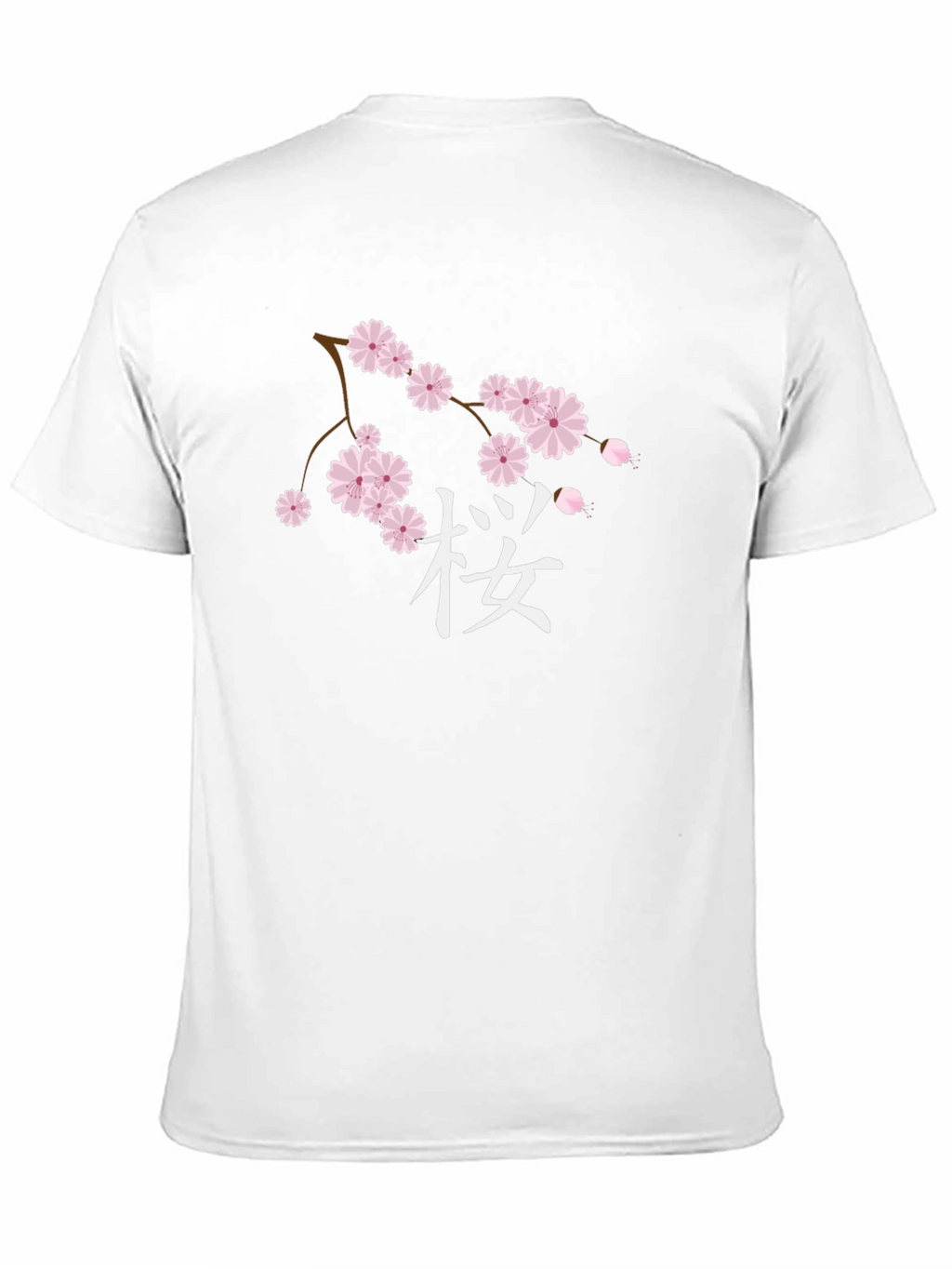 Cherry Blossom Graphic Black T-Shirt