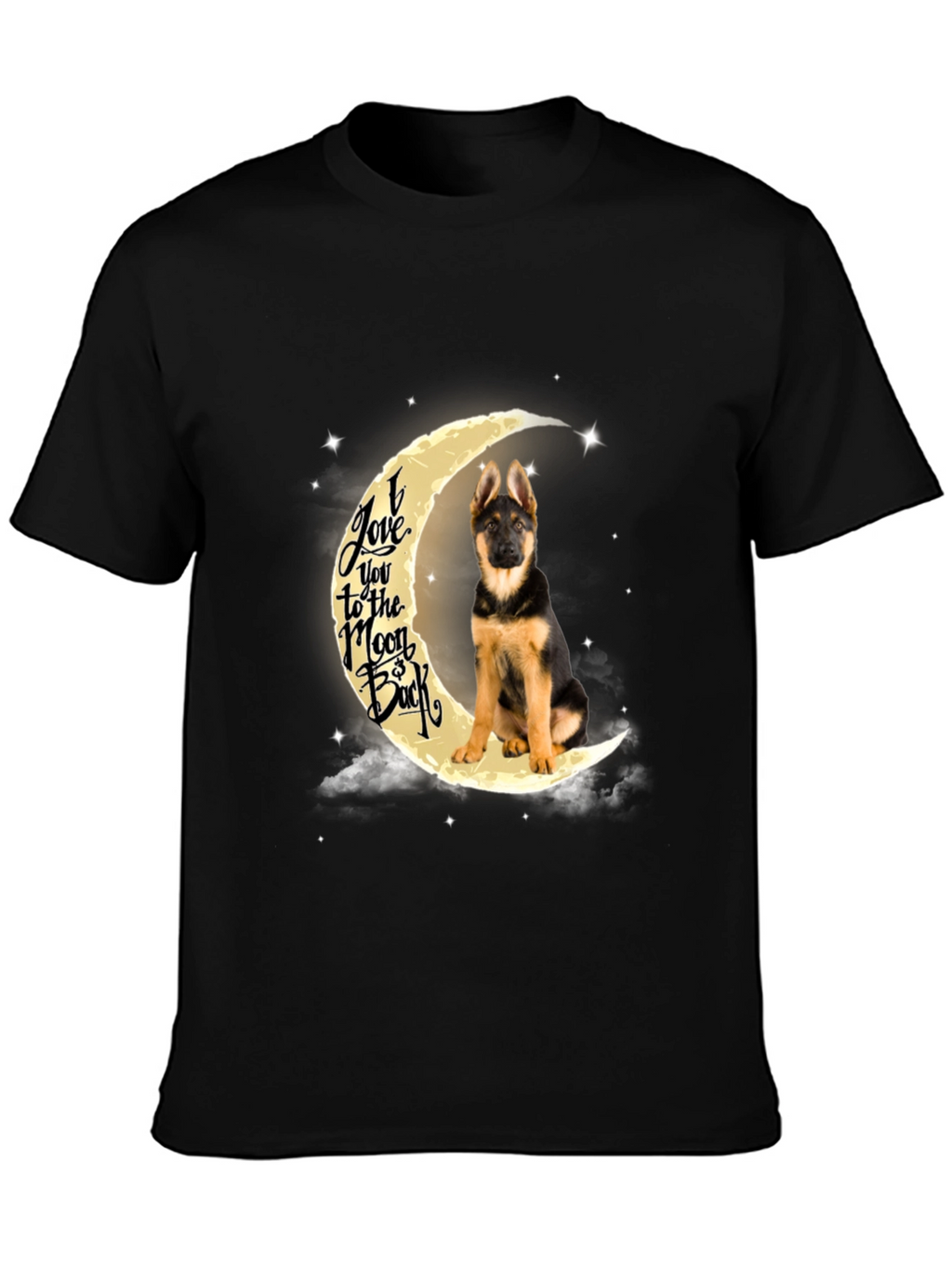 German Shepherd Moon T-Shirt