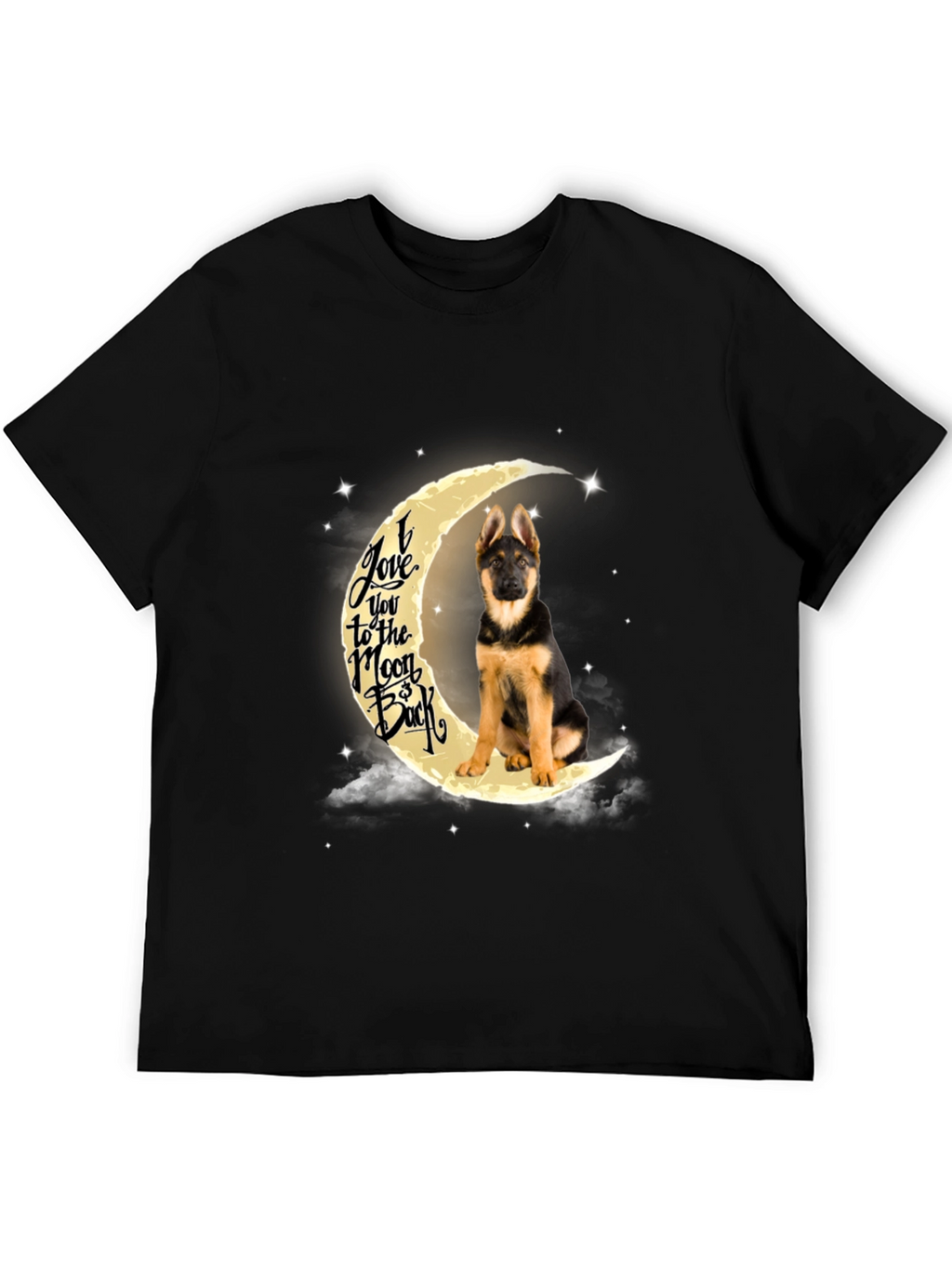 German Shepherd Moon T-Shirt