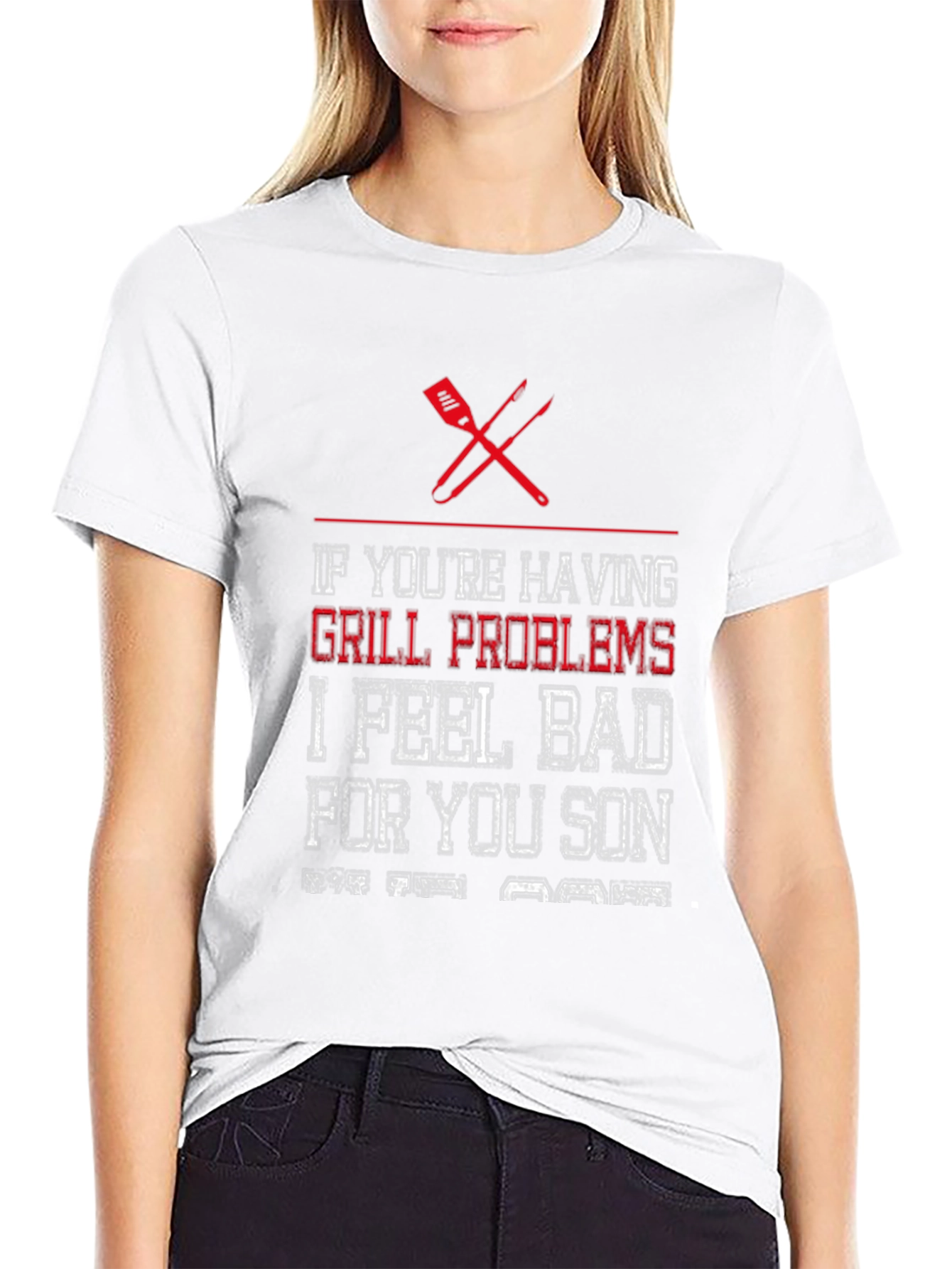 Grill Problems T-Shirt: Funny BBQ Grill Master Tee