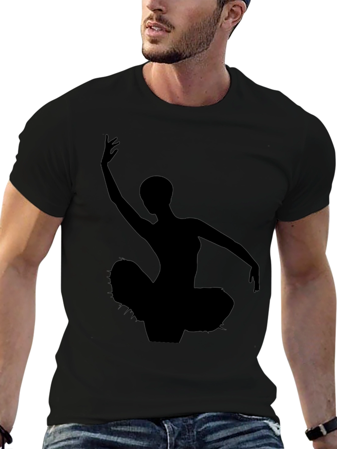 Ballerina Silhouette Black T-Shirt