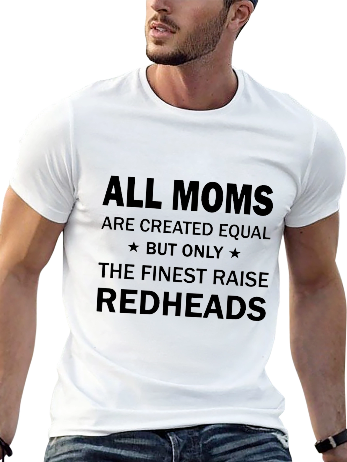 Finest Moms Raise Redheads Black T-Shirt
