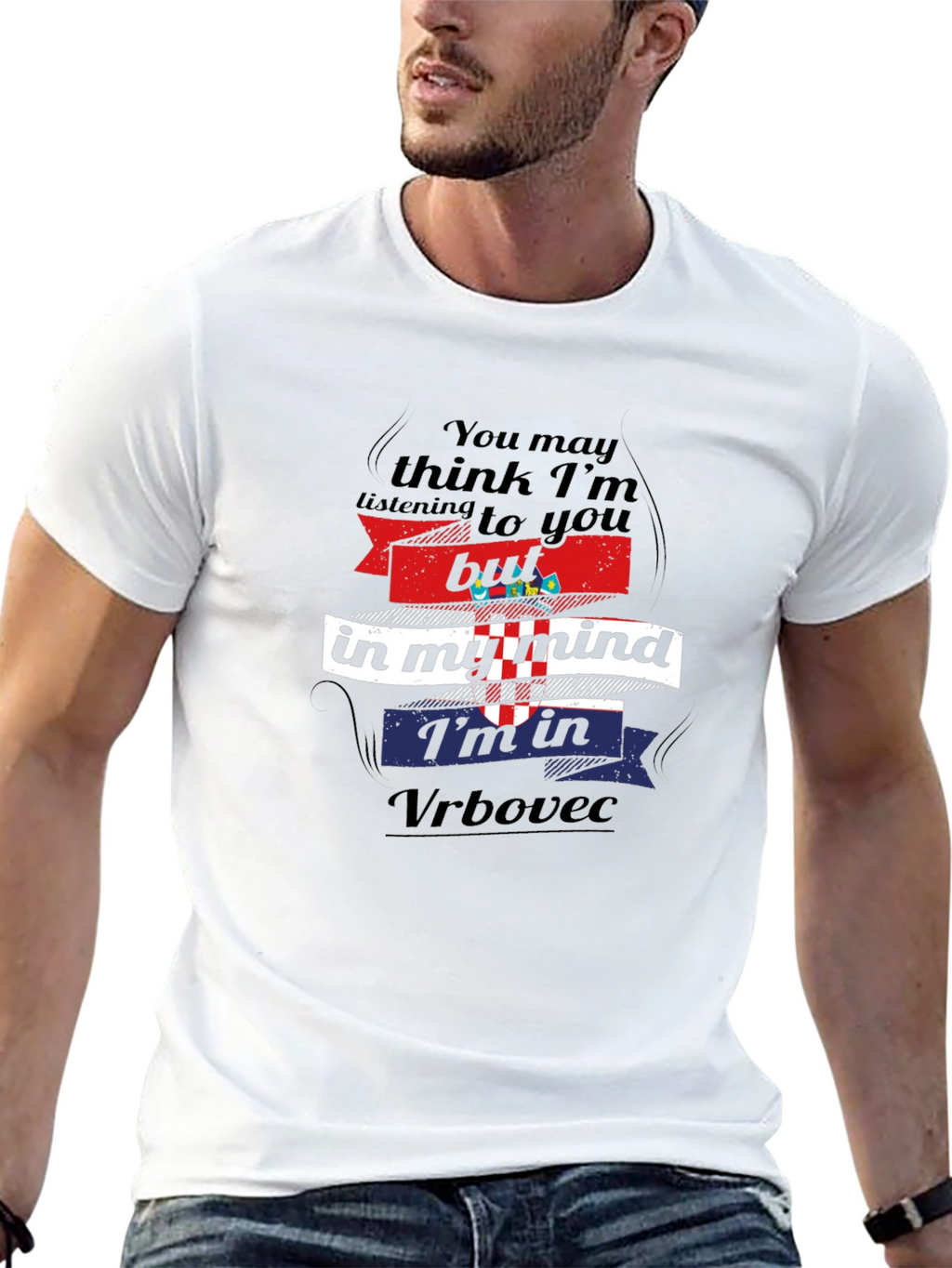 Funny Croatia Vrbovec Mind T-Shirt