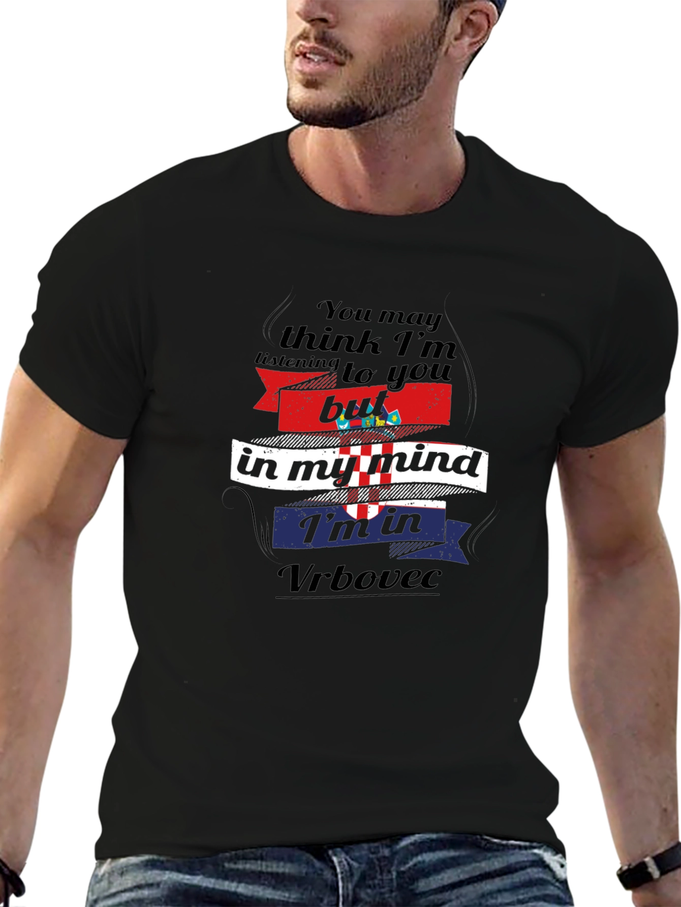 Funny Croatia Vrbovec Mind T-Shirt