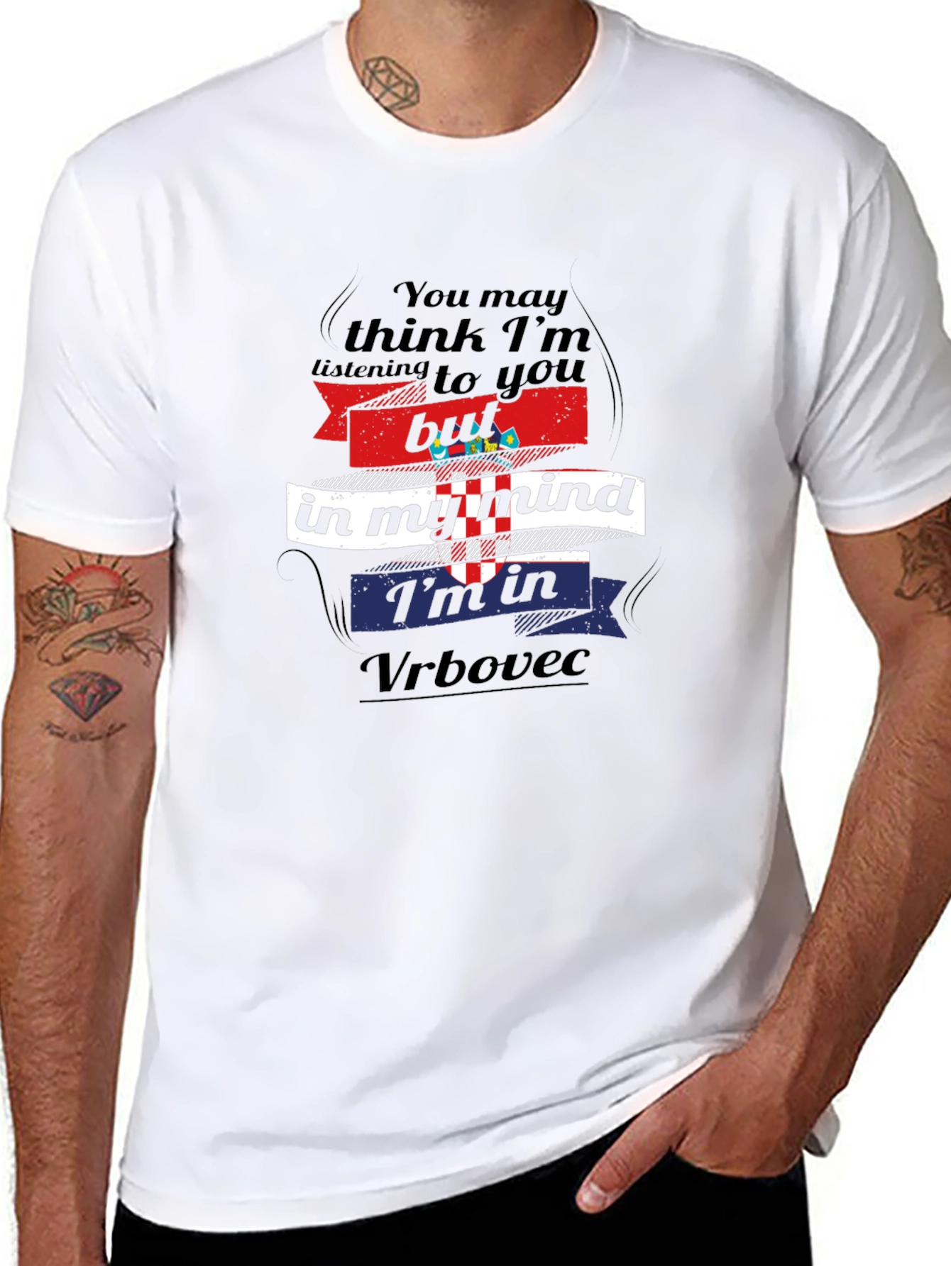 Funny Croatia Vrbovec Mind T-Shirt