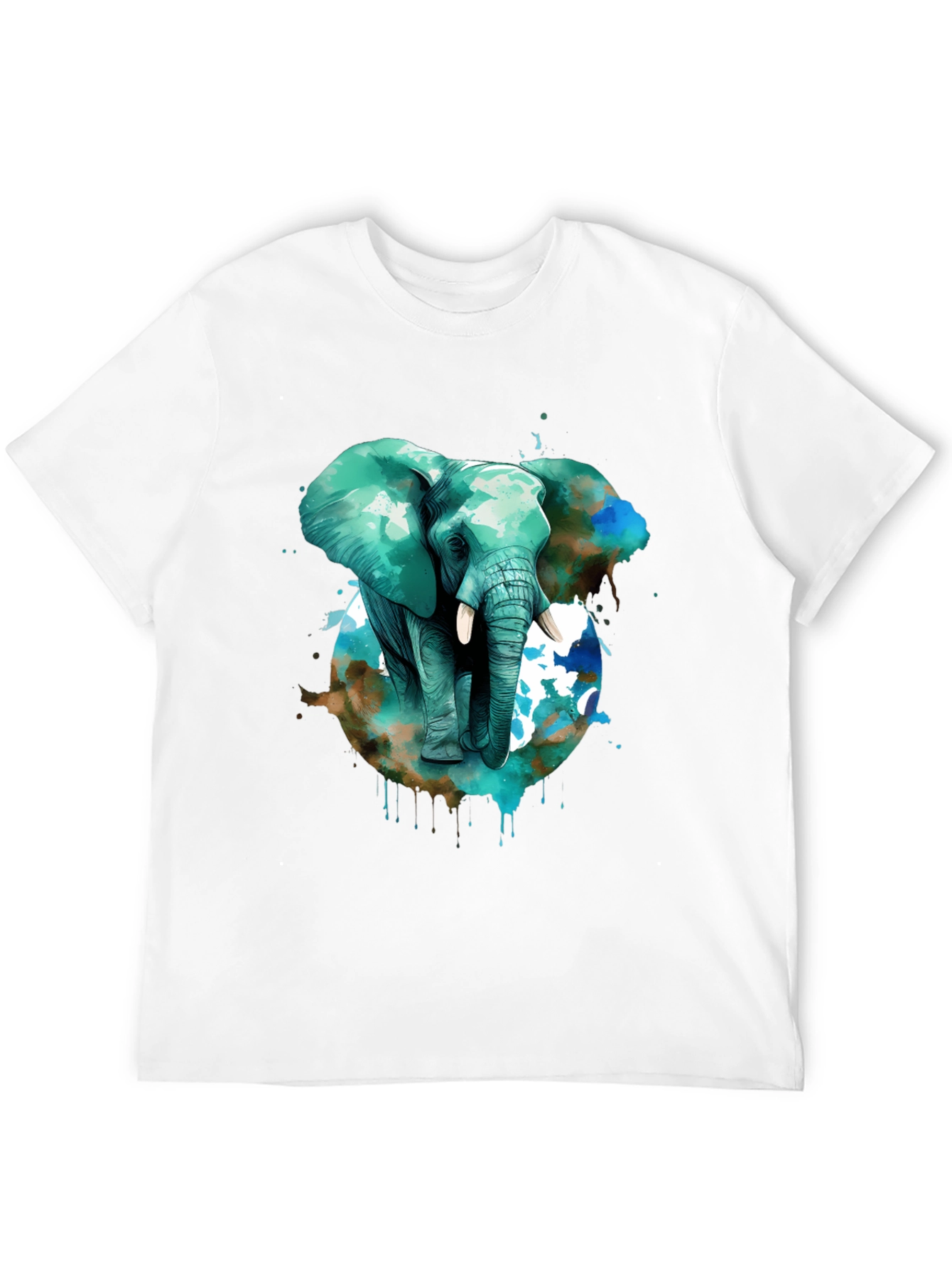 Elephant Watercolor T-Shirt - Unique Animal Tee