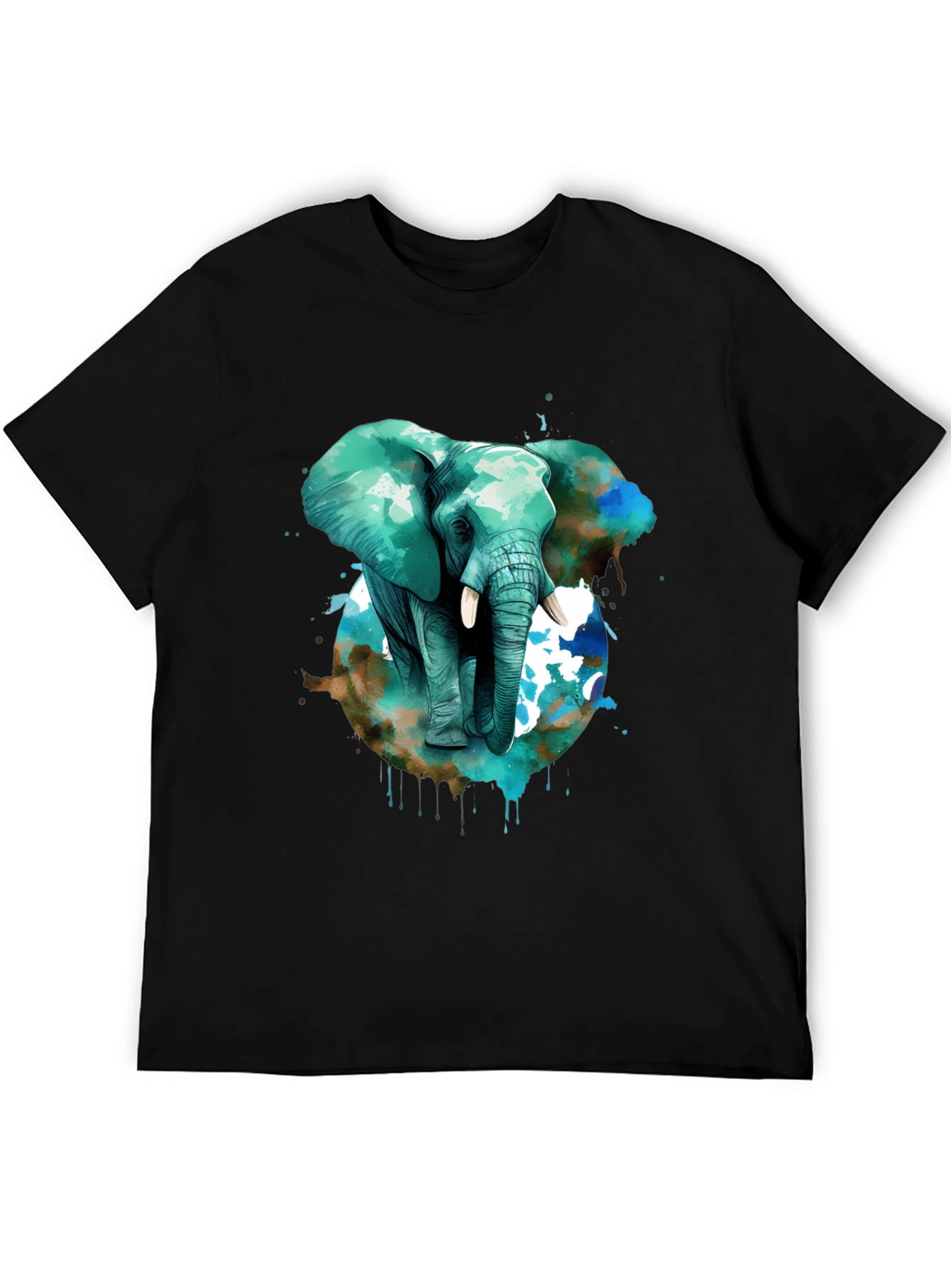Elephant Watercolor T-Shirt - Unique Animal Tee