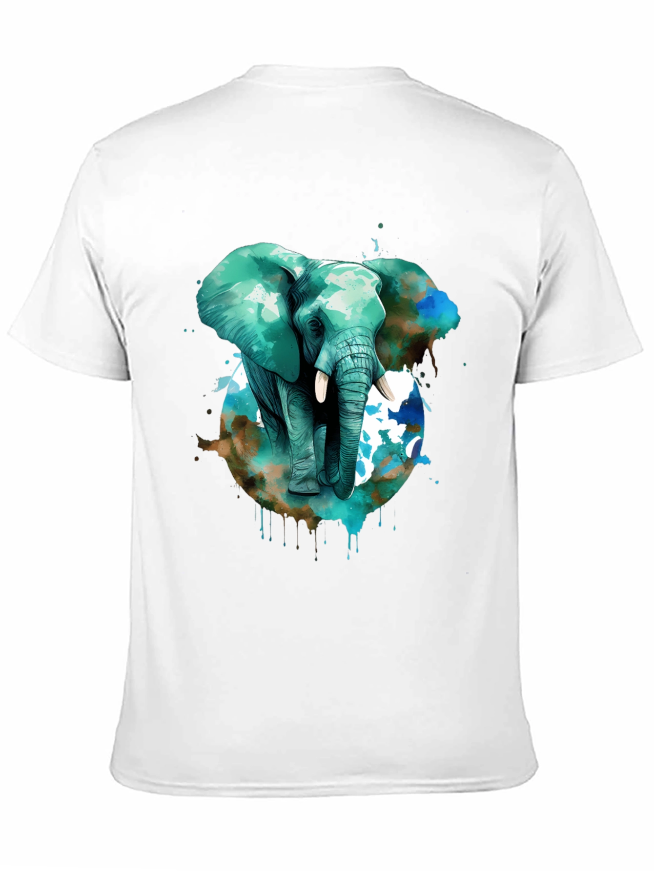 Elephant Watercolor T-Shirt - Unique Animal Tee