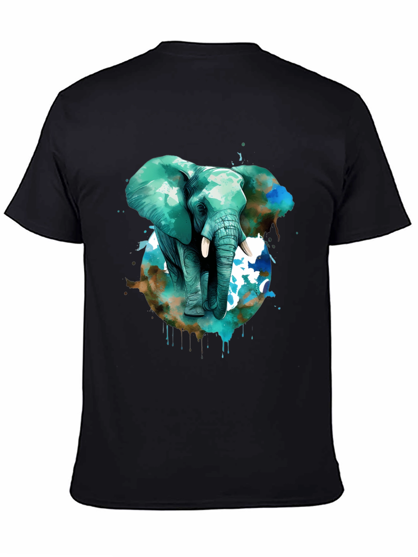 Elephant Watercolor T-Shirt - Unique Animal Tee