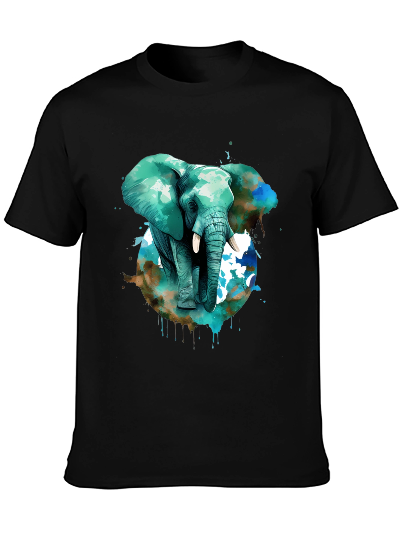 Elephant Watercolor T-Shirt - Unique Animal Tee