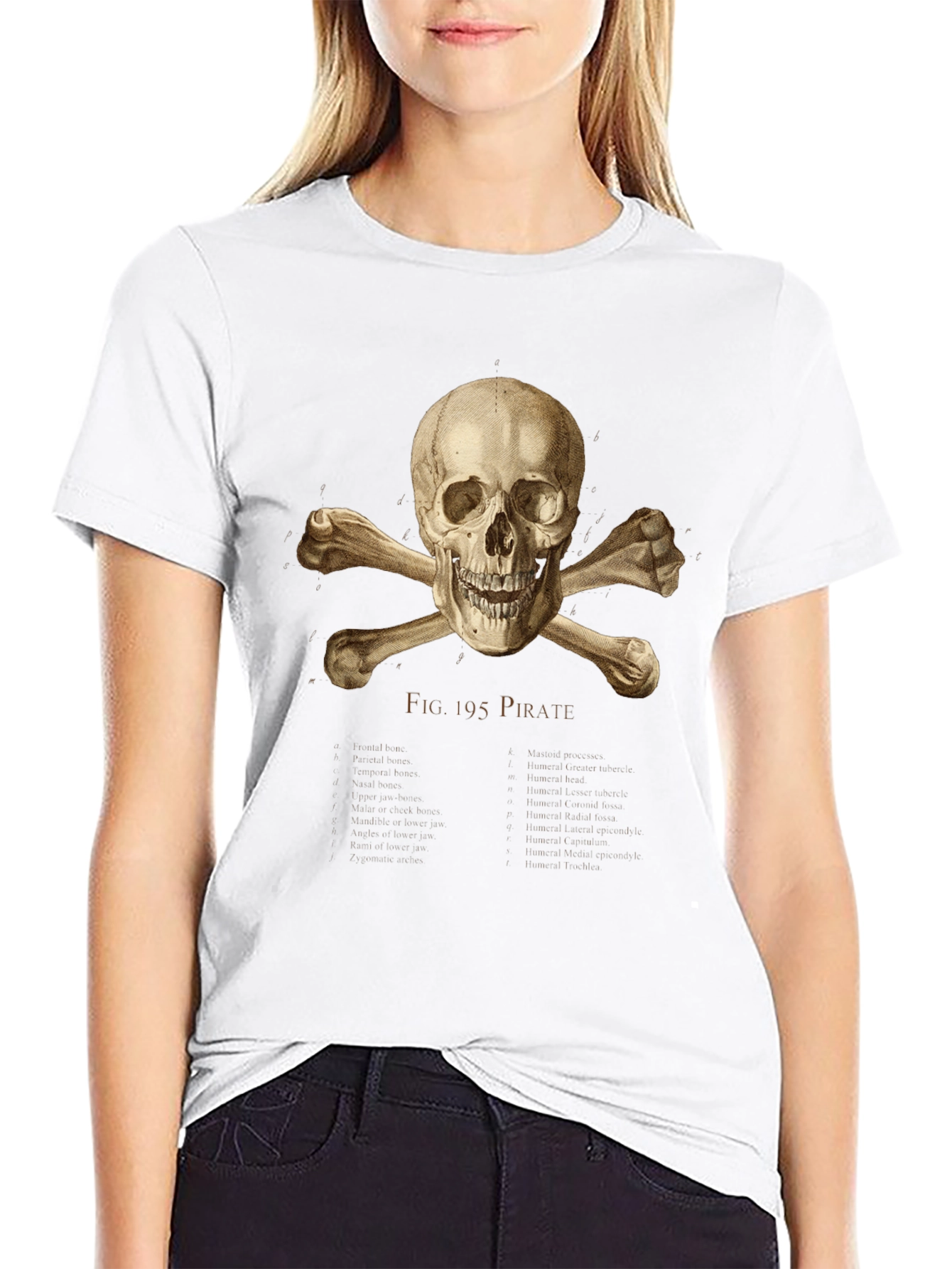 Pirate Skull & Crossbones Graphic Tee - Black