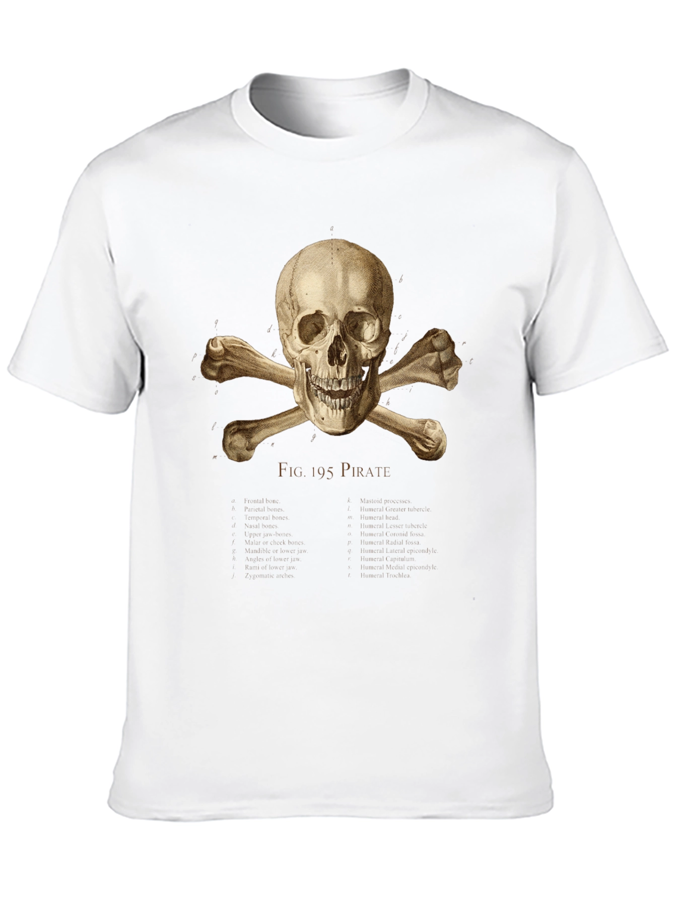 Pirate Skull & Crossbones Graphic Tee - Black