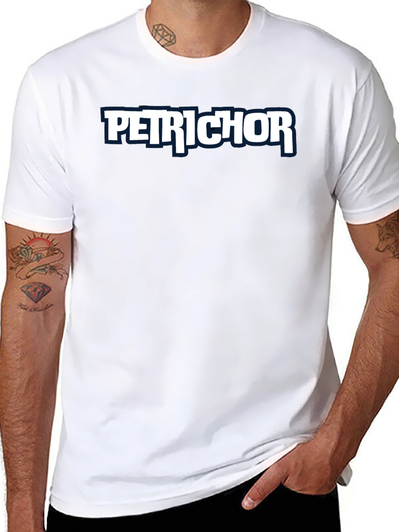 Petrichor Graphic Tee - Black Short Sleeve T-Shirt