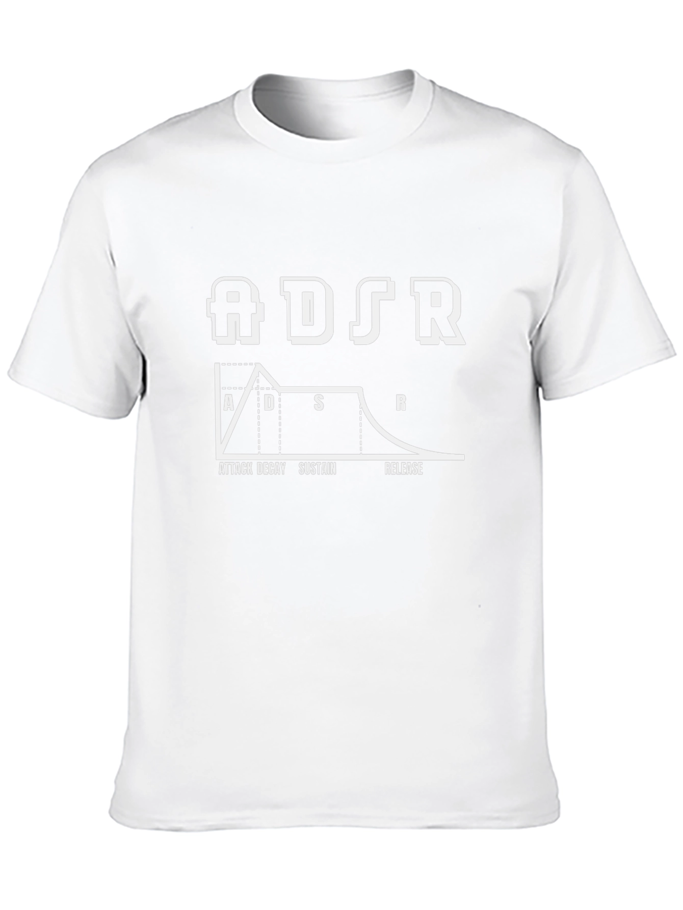 ADSR Synthesizer Envelope T-Shirt - Black
