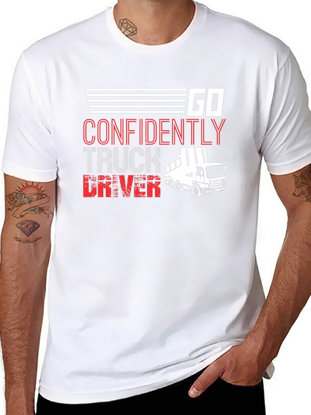 Go Confidently Truck Driver T-Shirt