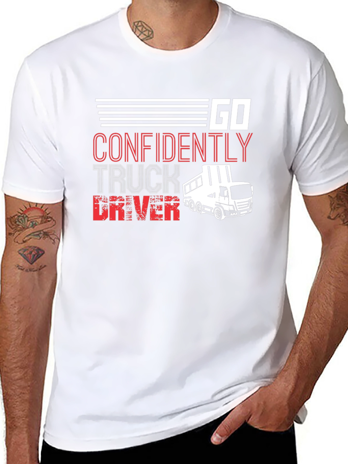 Go Confidently Truck Driver T-Shirt