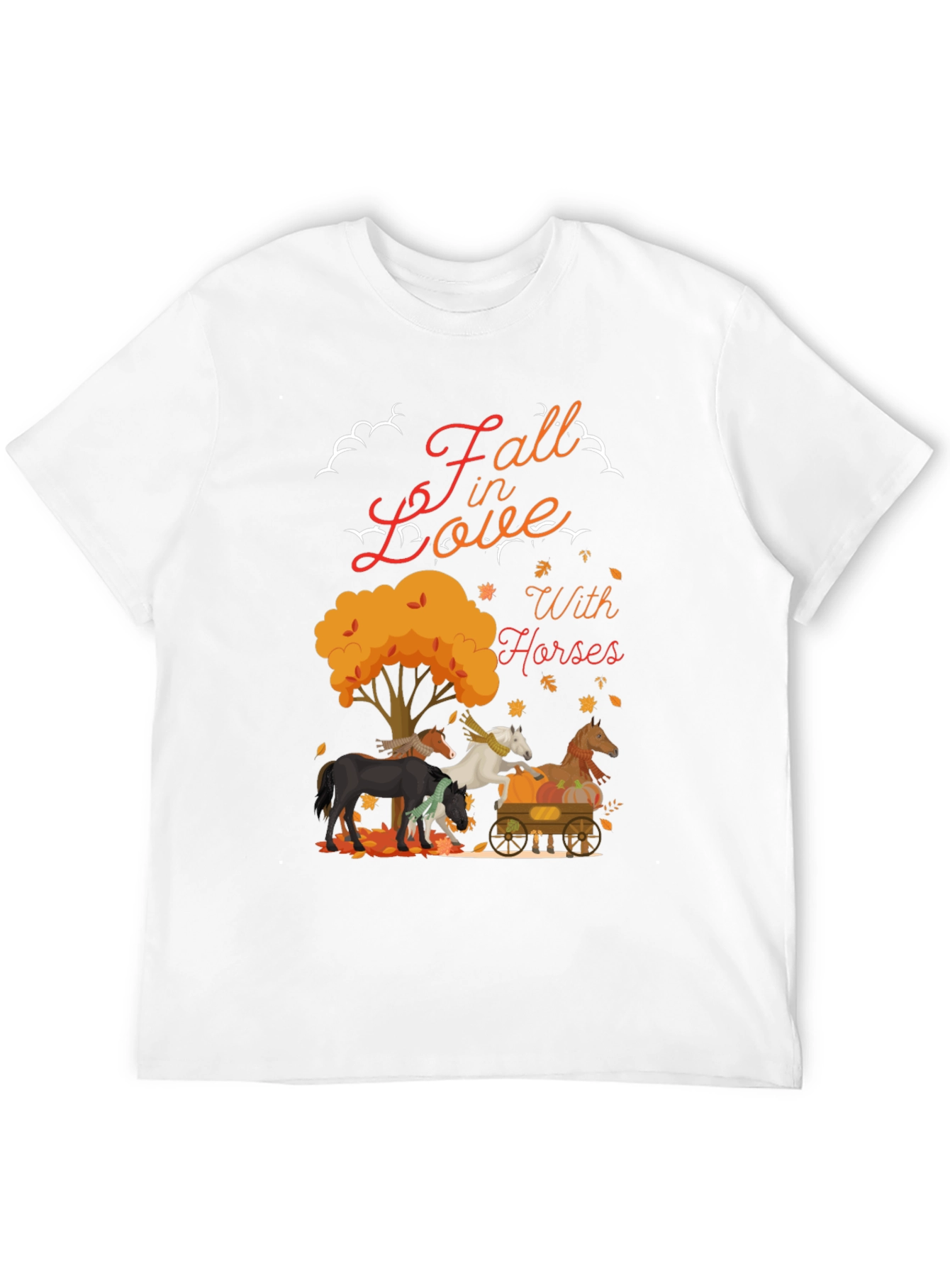 Fall in Love With Horses Graphic T-Shirt