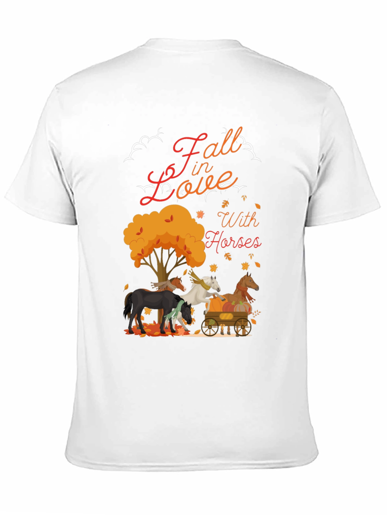 Fall in Love With Horses Graphic T-Shirt