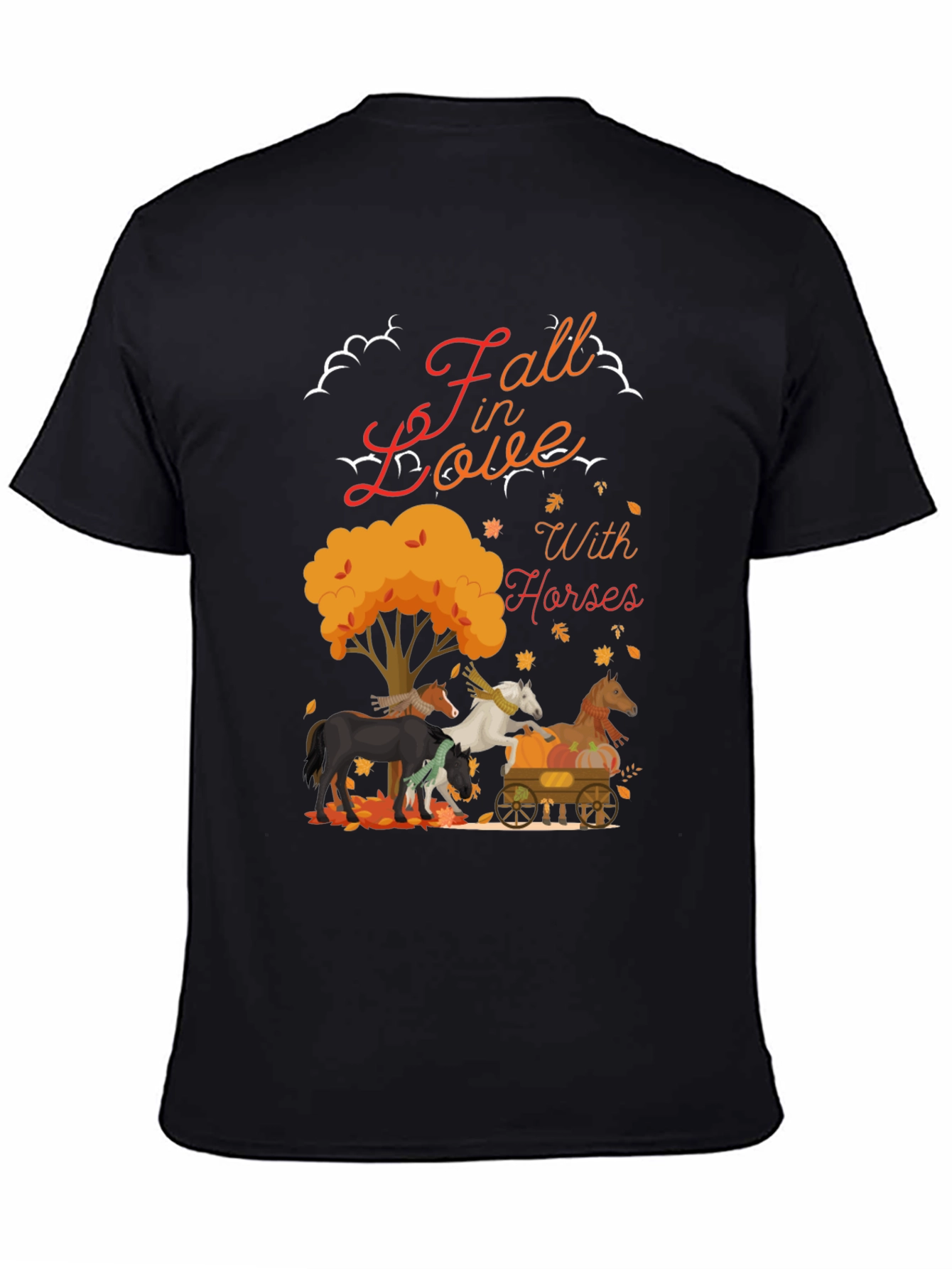 Fall in Love With Horses Graphic T-Shirt