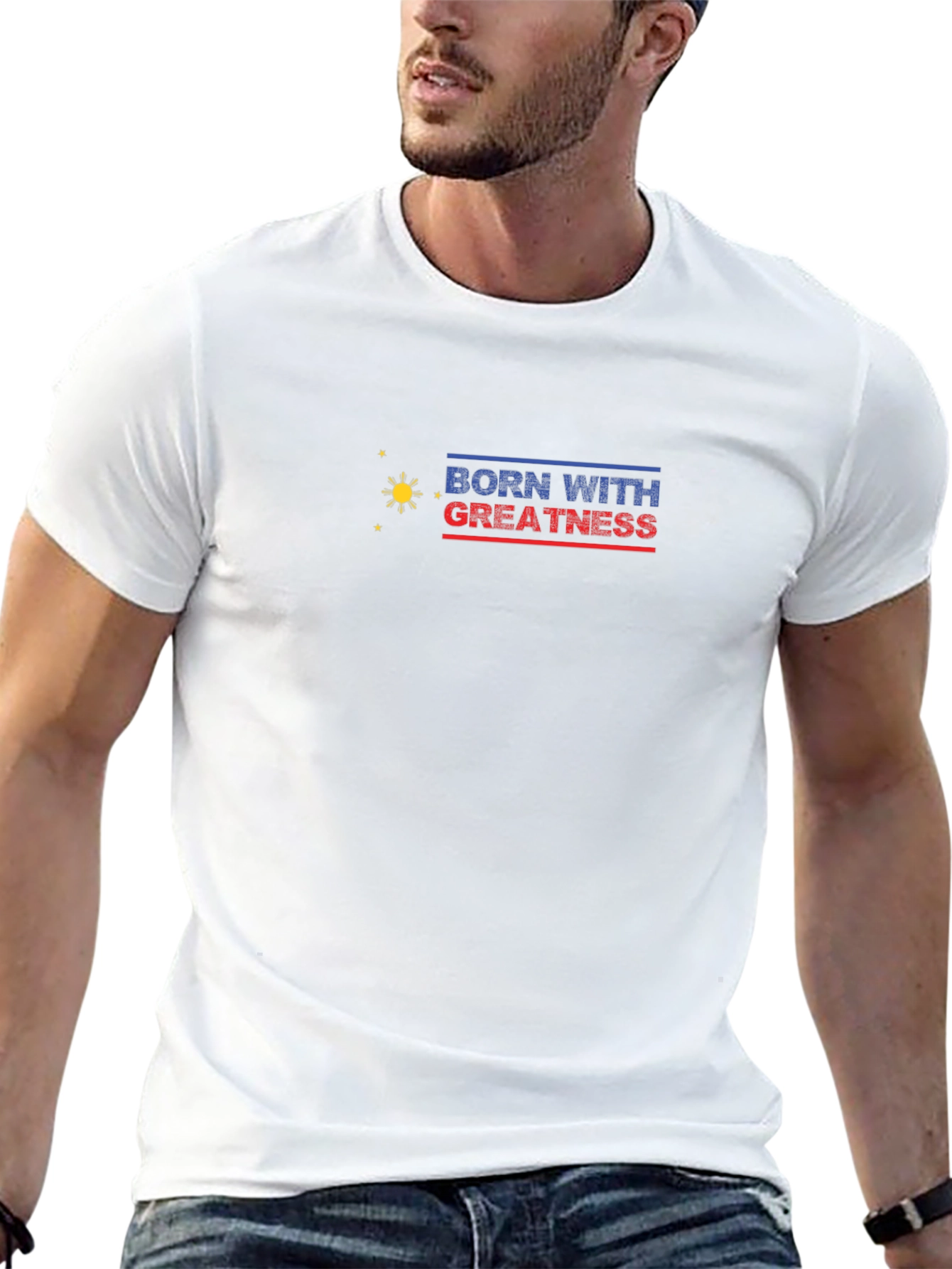Born With Greatness Graphic Tee - Black