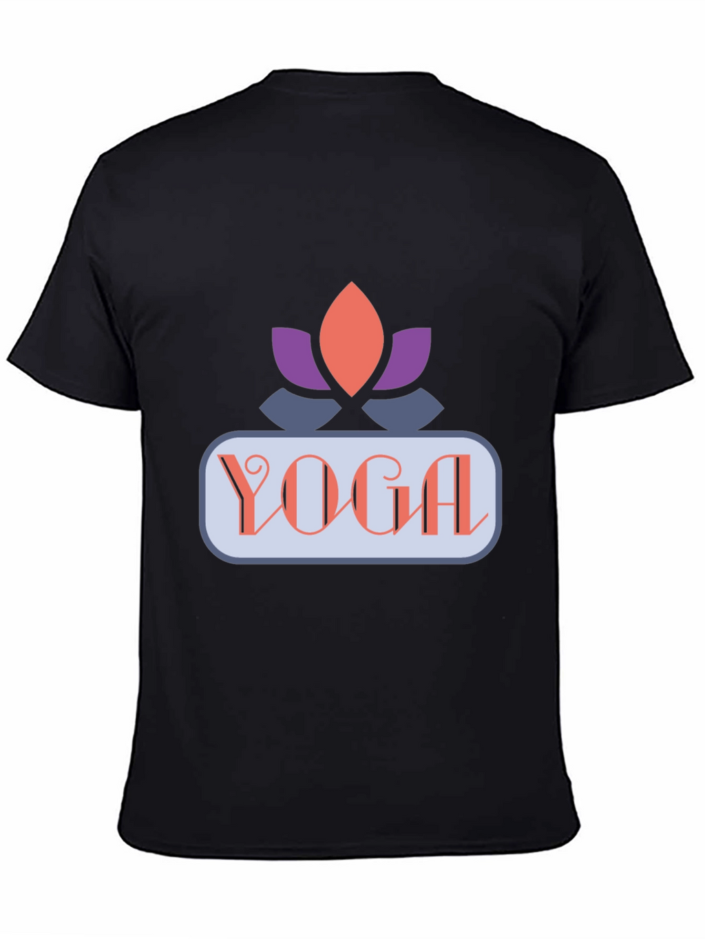Yoga Lotus Graphic Tee - Black