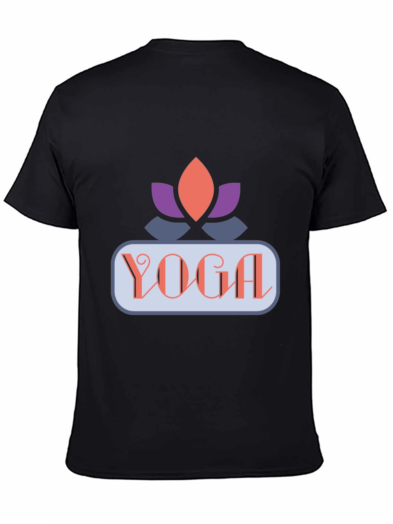 Yoga Lotus Graphic Tee - Black