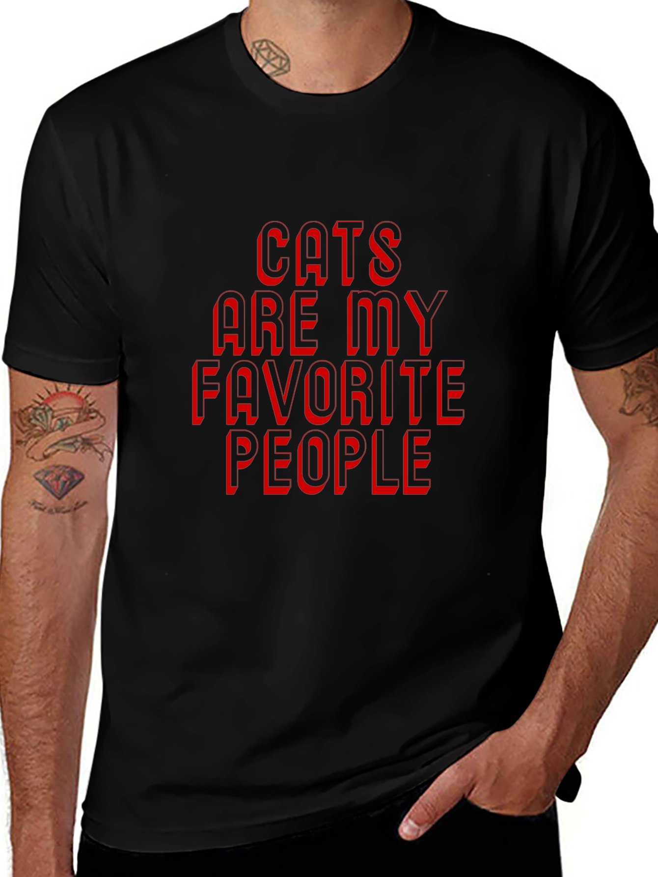 Cats Are My Favorite People T-Shirt
