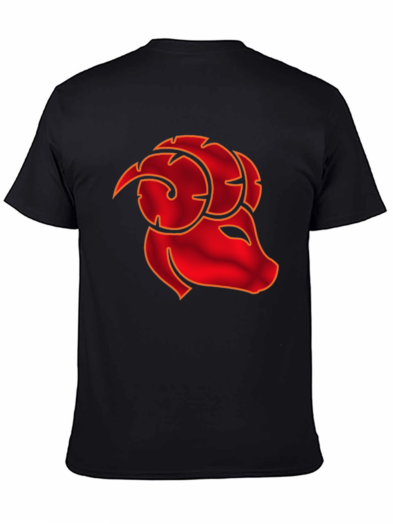 Aries Zodiac T-Shirt - Black Cotton Tee for Men