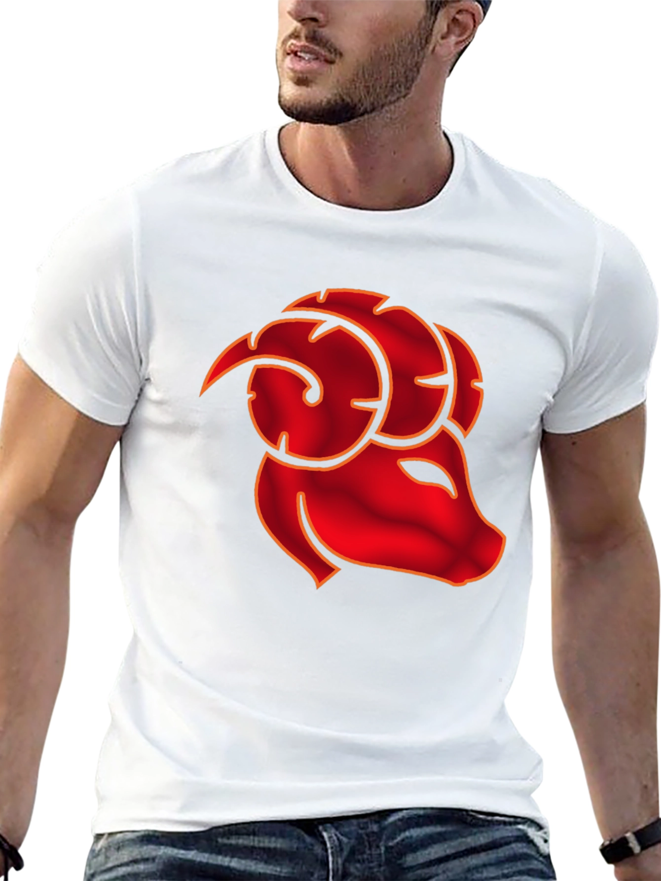 Aries Zodiac T-Shirt - Black Cotton Tee for Men