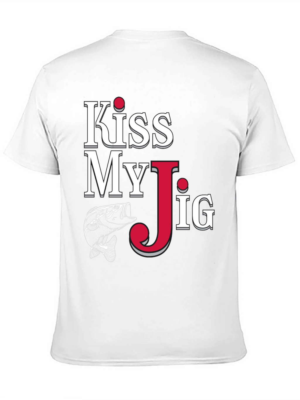 Kiss My Jig Black Fishing T-Shirt