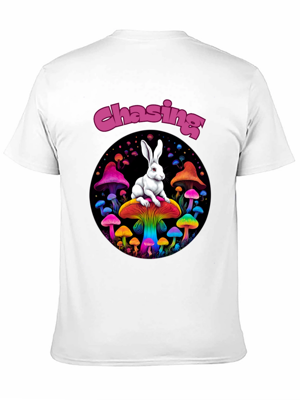 Chasing Rabbit Mushroom Graphic Tee
