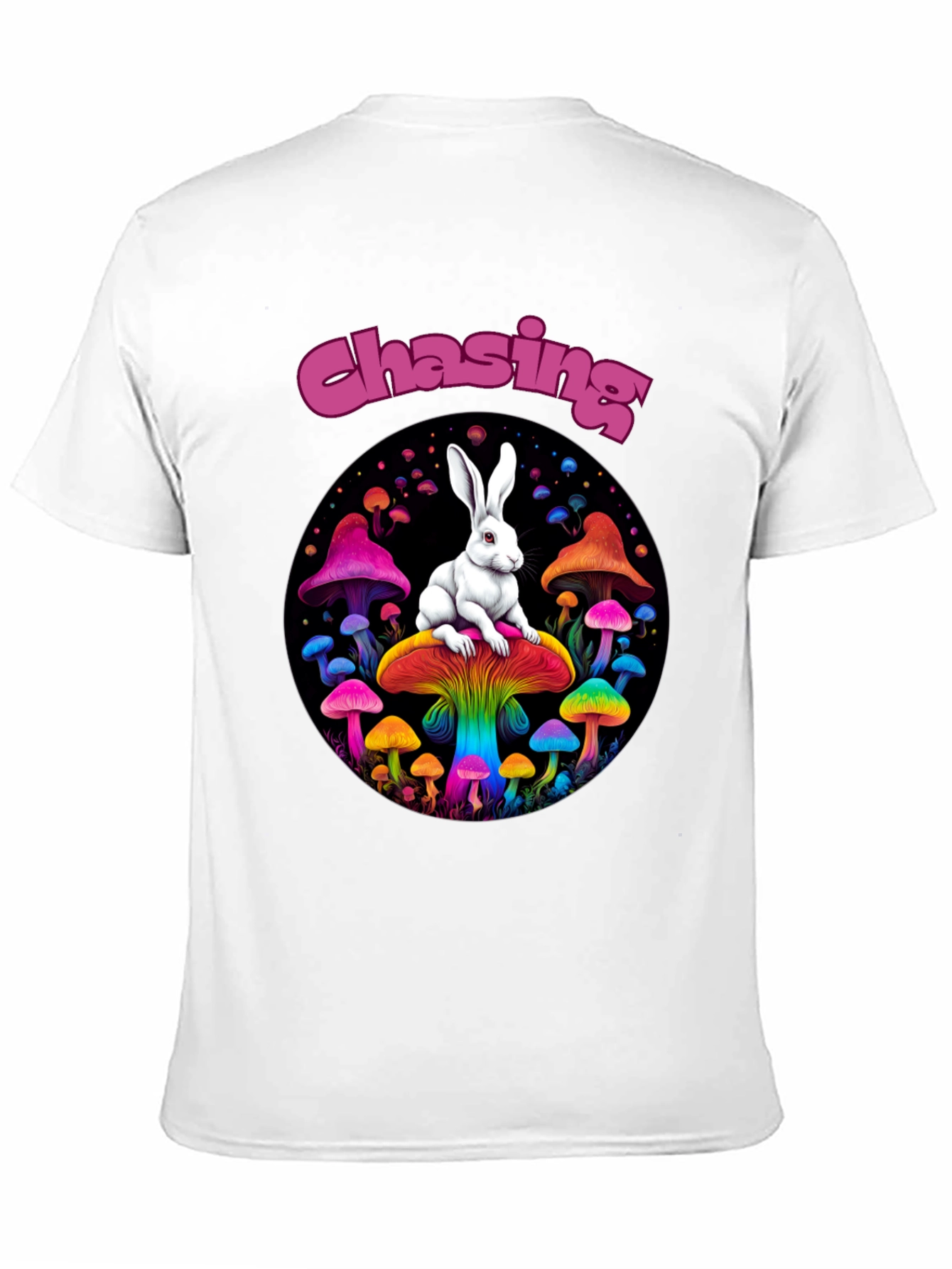 Chasing Rabbit Mushroom Graphic Tee