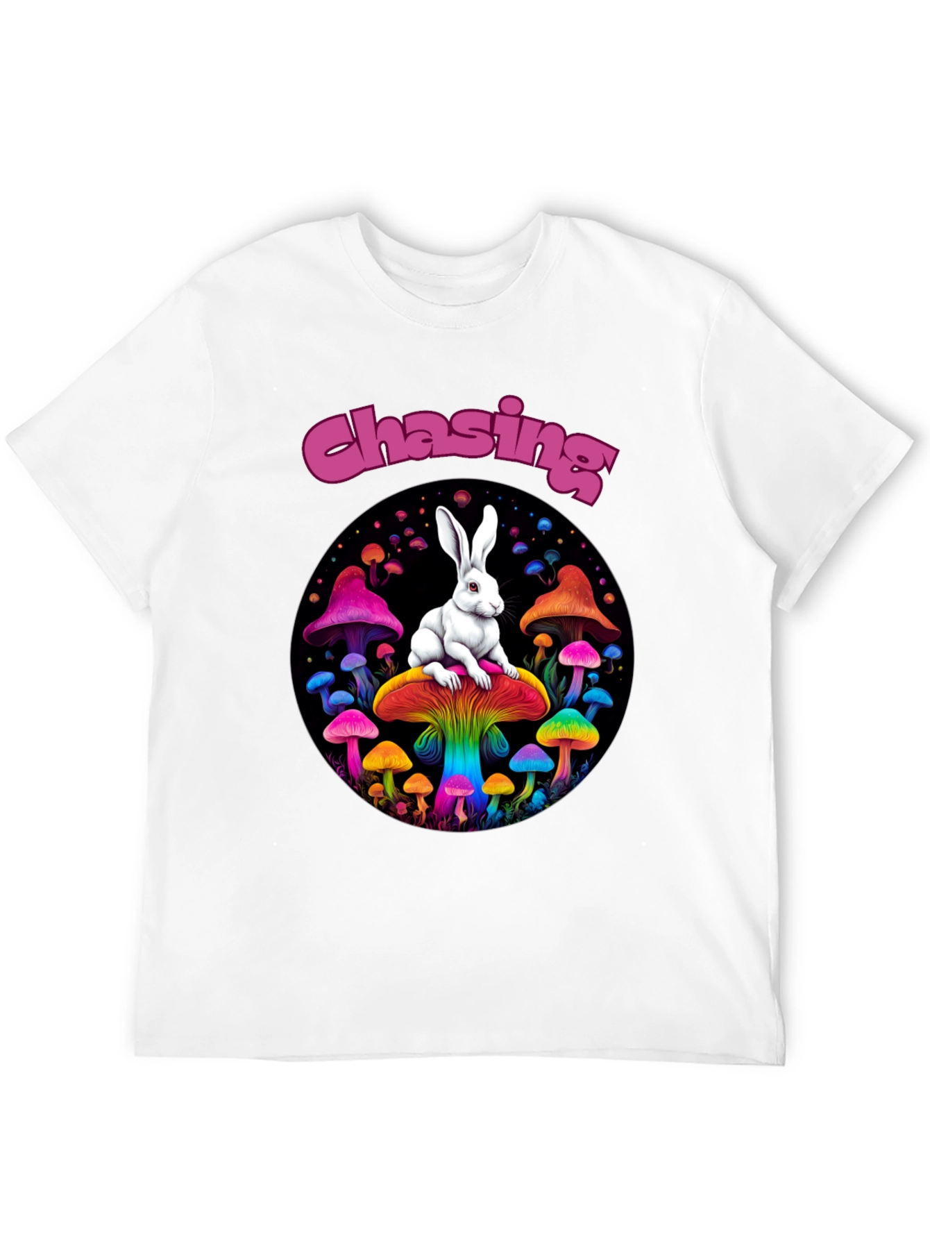 Chasing Rabbit Mushroom Graphic Tee