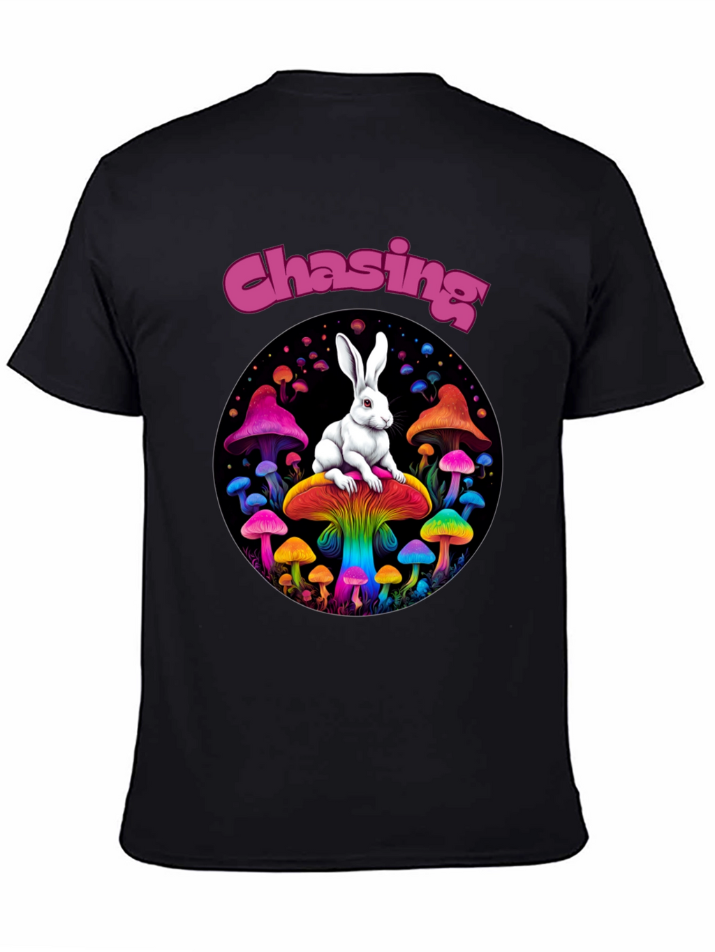 Chasing Rabbit Mushroom Graphic Tee