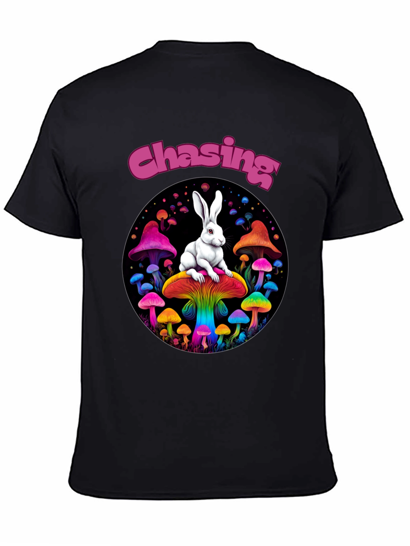 Chasing Rabbit Mushroom Graphic Tee