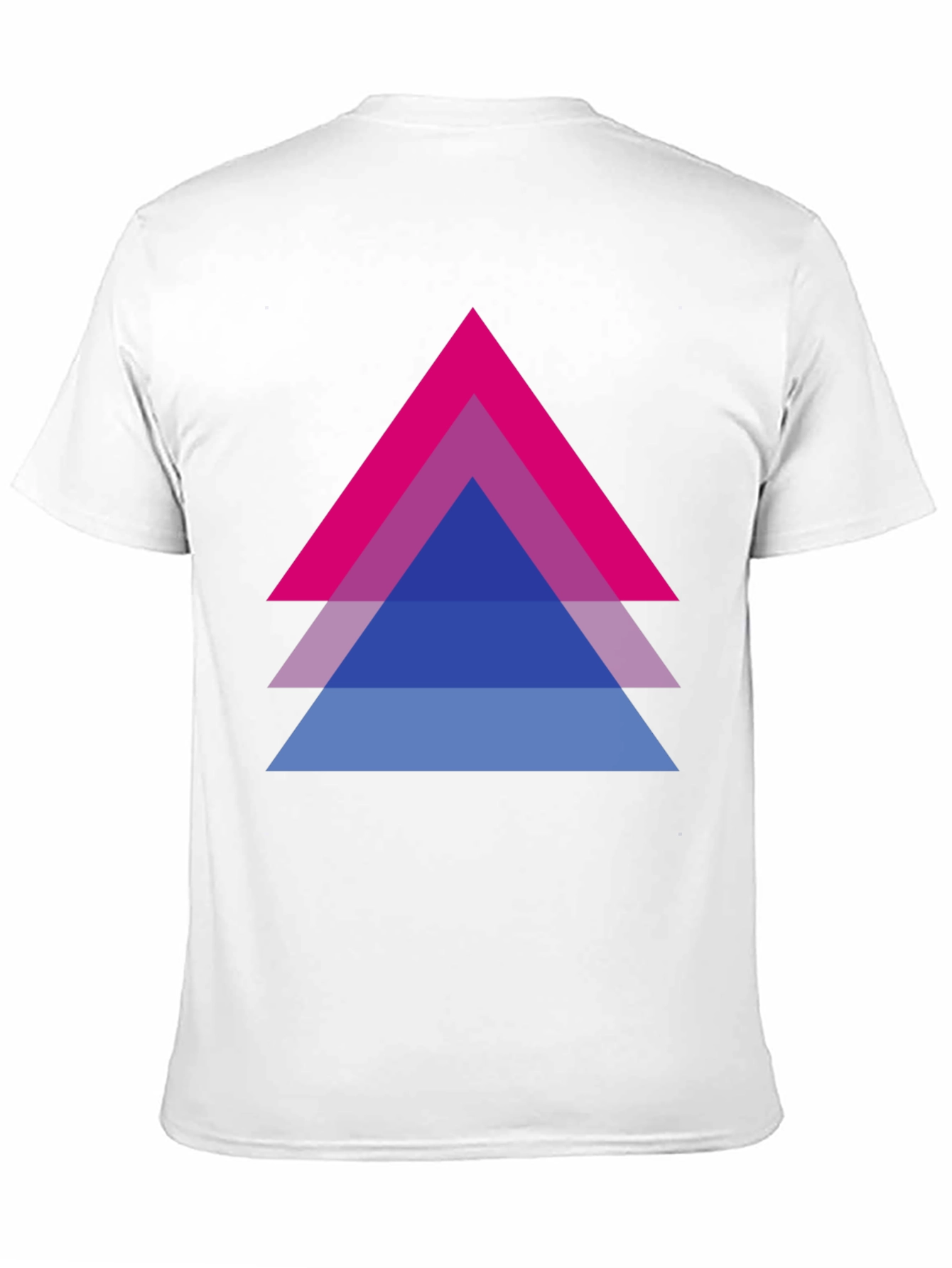 Bisexual Pride Triangle Graphic Tee - Black