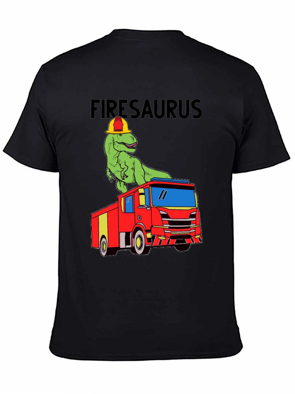 Firesaurus T-Shirt - Dinosaur Fire Truck Tee
