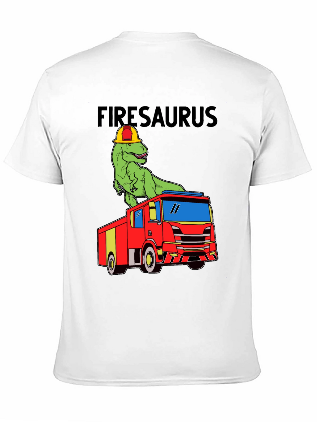Firesaurus T-Shirt - Dinosaur Fire Truck Tee