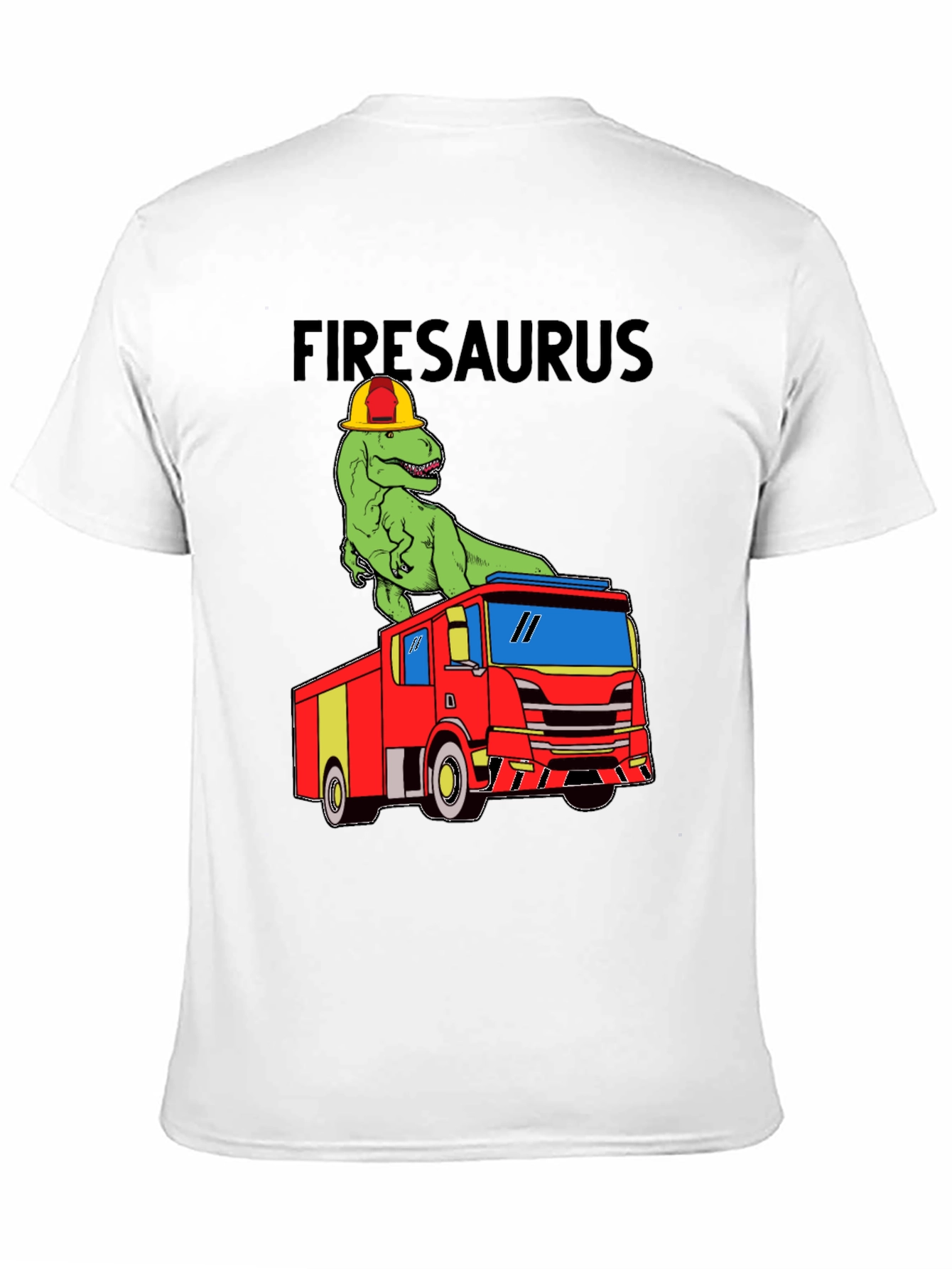 Firesaurus T-Shirt - Dinosaur Fire Truck Tee