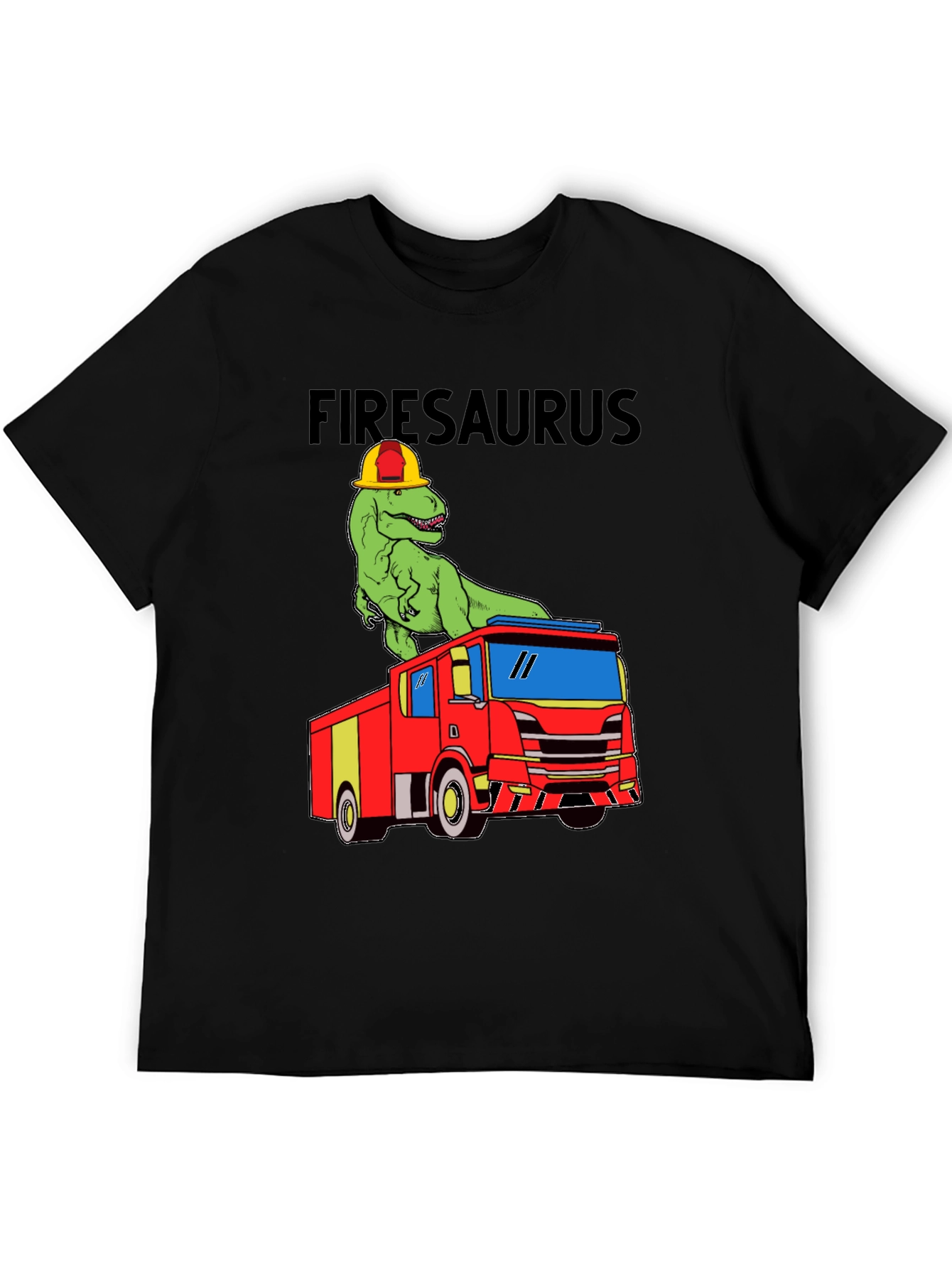 Firesaurus T-Shirt - Dinosaur Fire Truck Tee