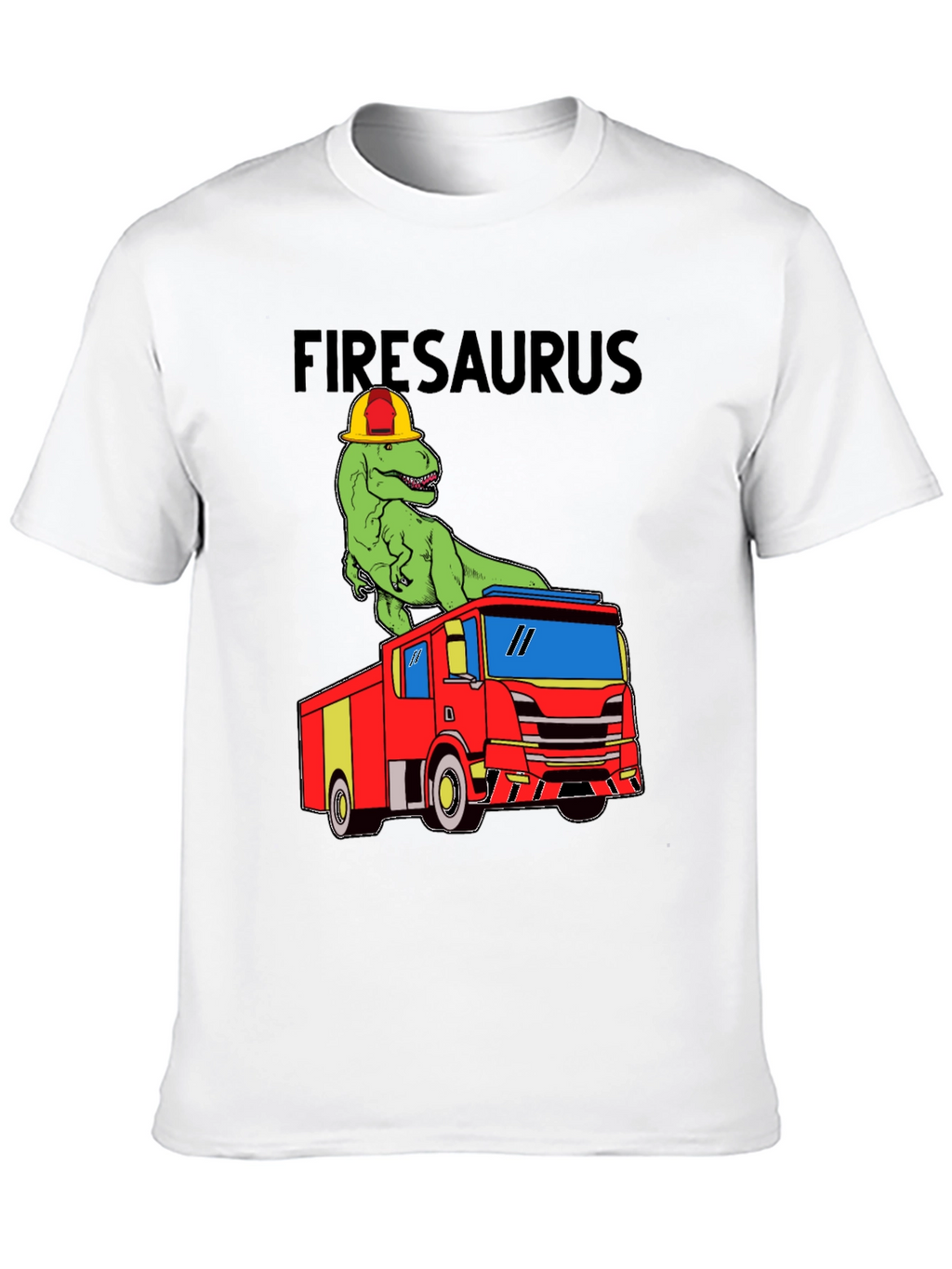 Firesaurus T-Shirt - Dinosaur Fire Truck Tee