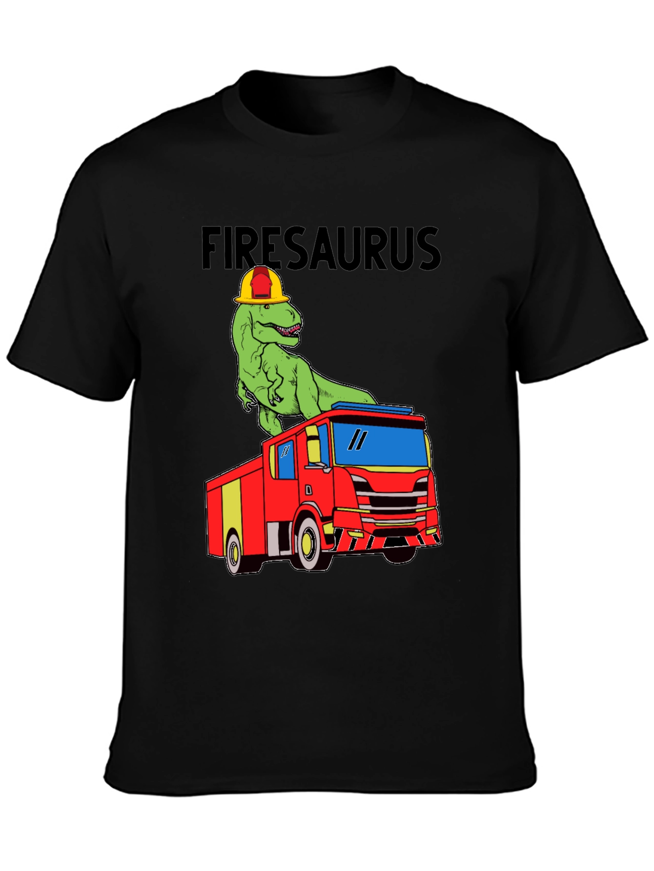 Firesaurus T-Shirt - Dinosaur Fire Truck Tee