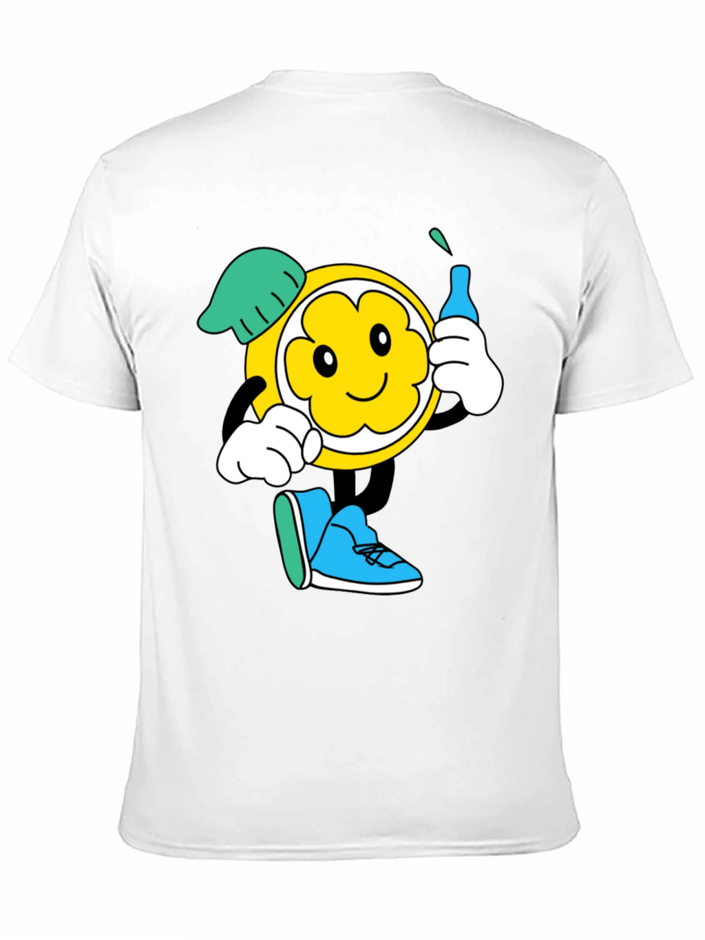 Cartoon Character Graphic Black T-Shirt