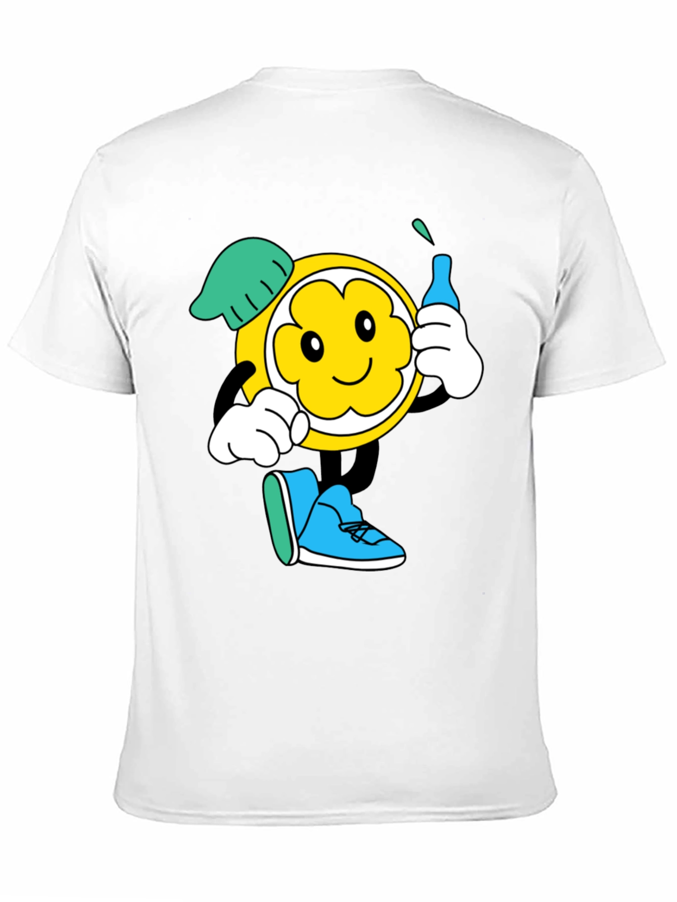 Cartoon Character Graphic Black T-Shirt