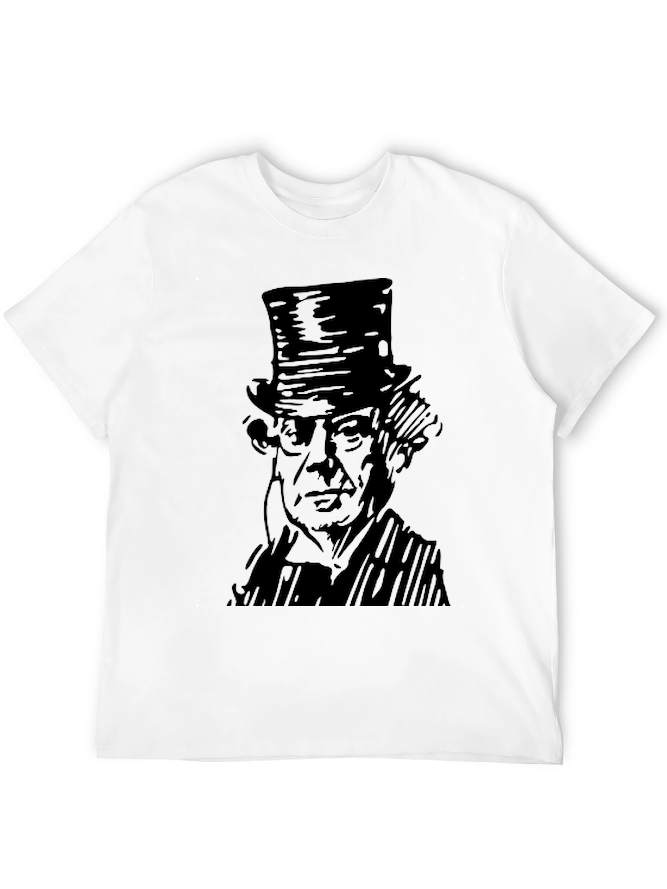 Gentlemans Portrait Black T-Shirt
