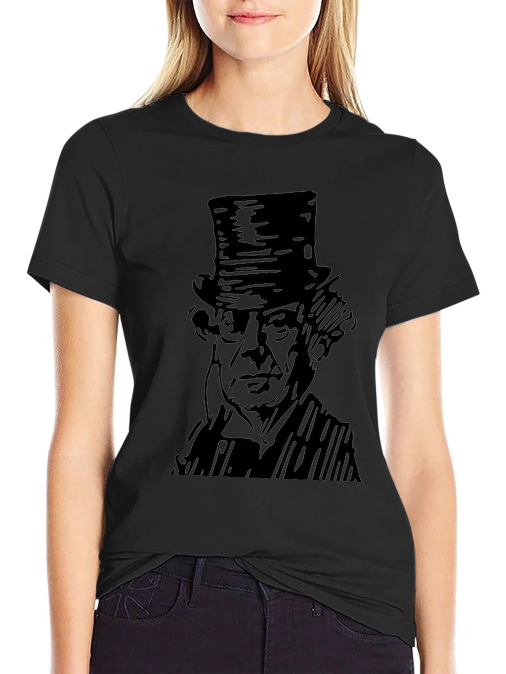 Gentlemans Portrait Black T-Shirt