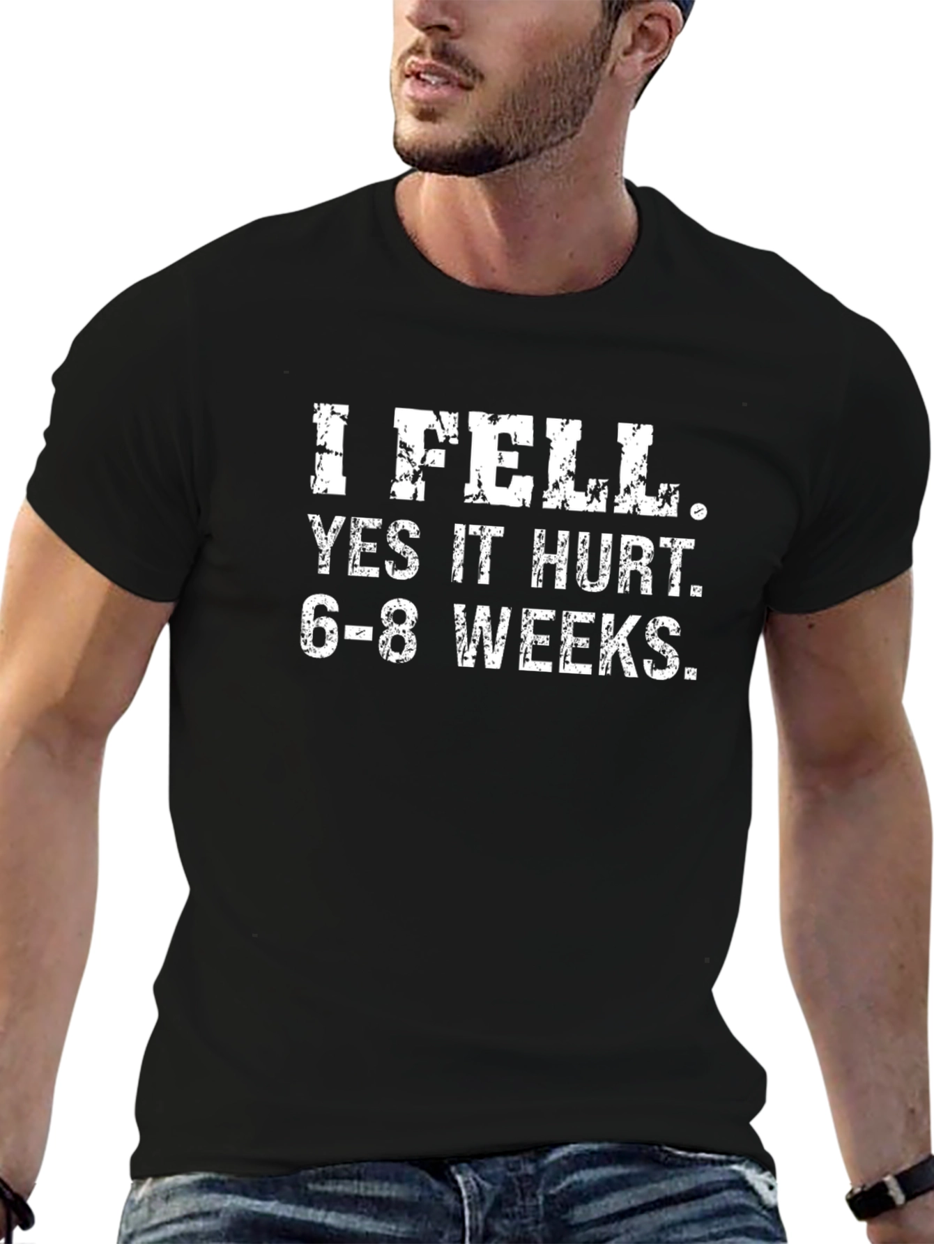 I Fell Funny T-Shirt Broken Bone Recovery Tee